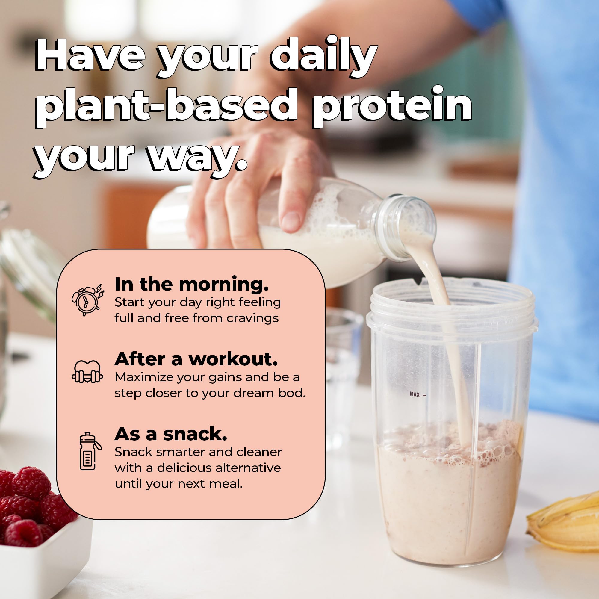 Future Kind Vegan Protein Powder - Vanilla Flavor, Pea Plant Protein for Lean Muscle Growth, Iron & Fiber Enriched, Whey-Free, Sugar-Free, Soy-Free, Non-Dairy (34 Servings) - Perfect for Post-Workout Recovery & Healthy Vegan Lifestyle