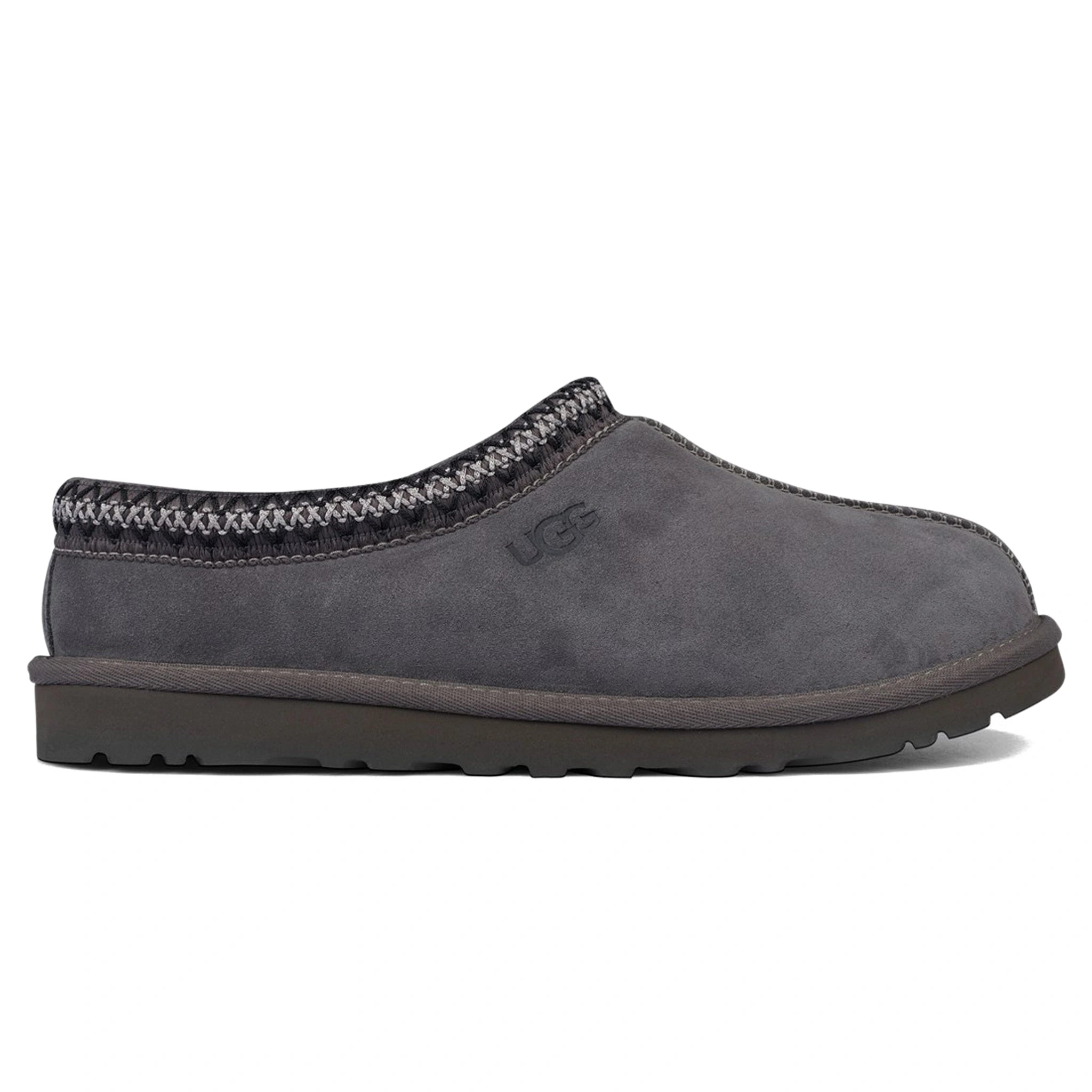 UGG Tasman Dark Grey Slippers for Women - Cozy Indoor/Outdoor House Shoes with Arch Support | Perfect for Home, Lounge & Winter Comfort