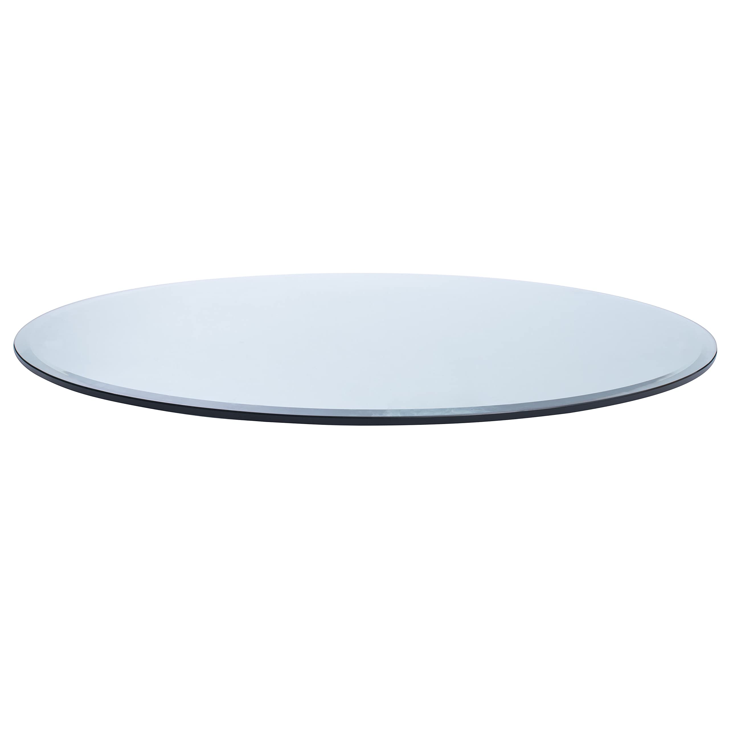 Spancraft 39-Inch Round 3/8-Inch Thick Clear Tempered Glass Table Top with Flat Polished Edge - Durable Replacement Glass for Dining Tables, End Tables, Coffee Tables & Outdoor Patio Furniture - Perfect for Indoor Dining Rooms, Living Rooms, Decks & Gardens
