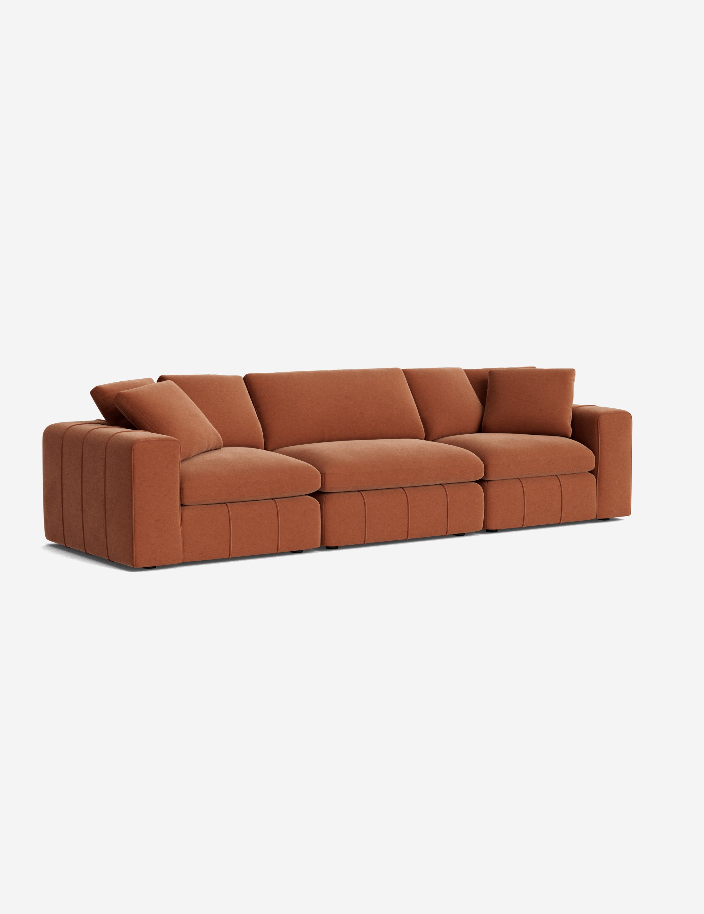 Modern Capella Sofa - Comfortable Fabric Sectional Couch for Living Room, Lounge & Family Room - Stylish Home Furniture for Relaxing & Entertaining