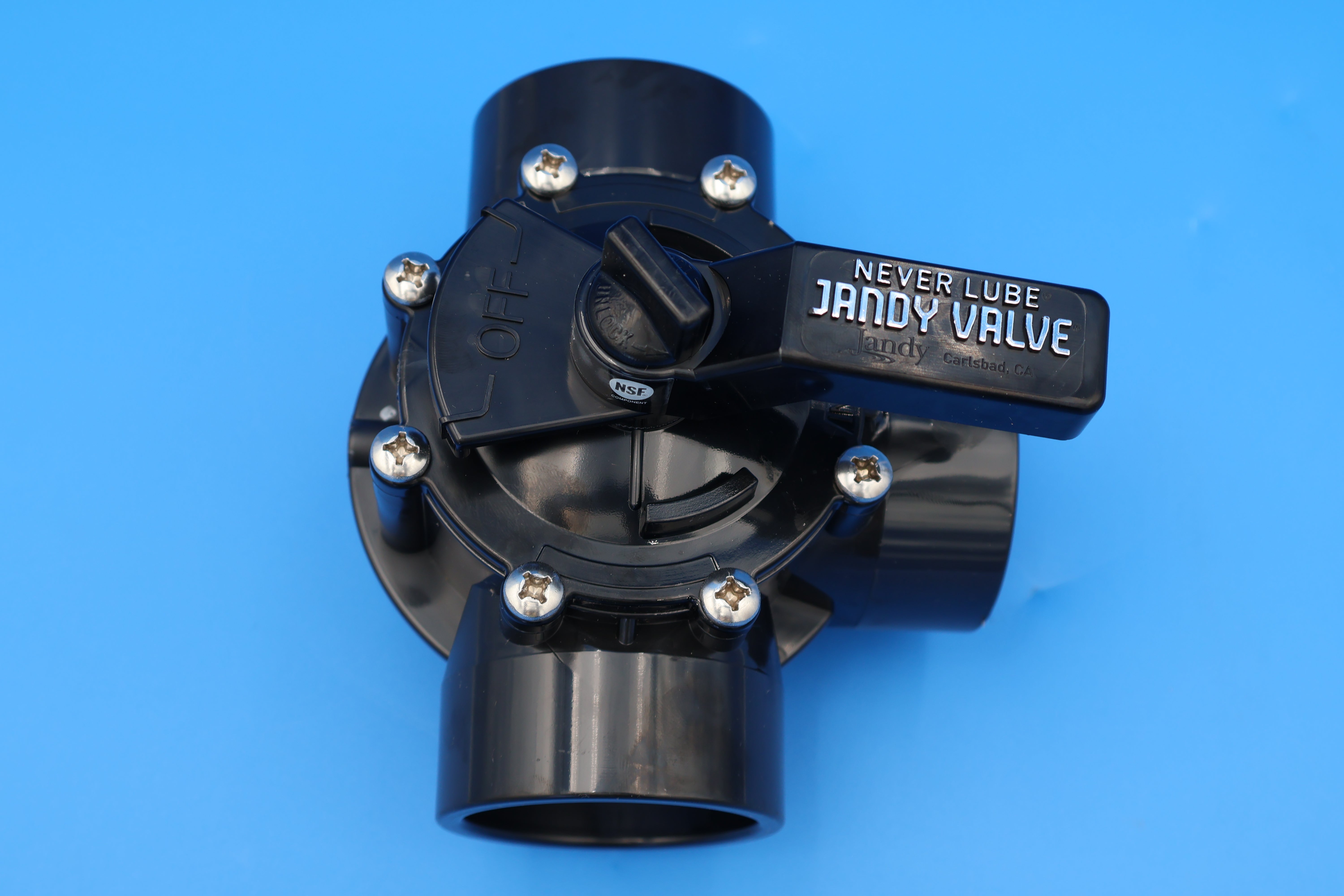 Jandy 2-1/2 Inch Neverlube Positive Seal 3-Port Diverter Valve 4717 - Perfect for Pool & Spa Water Flow Control