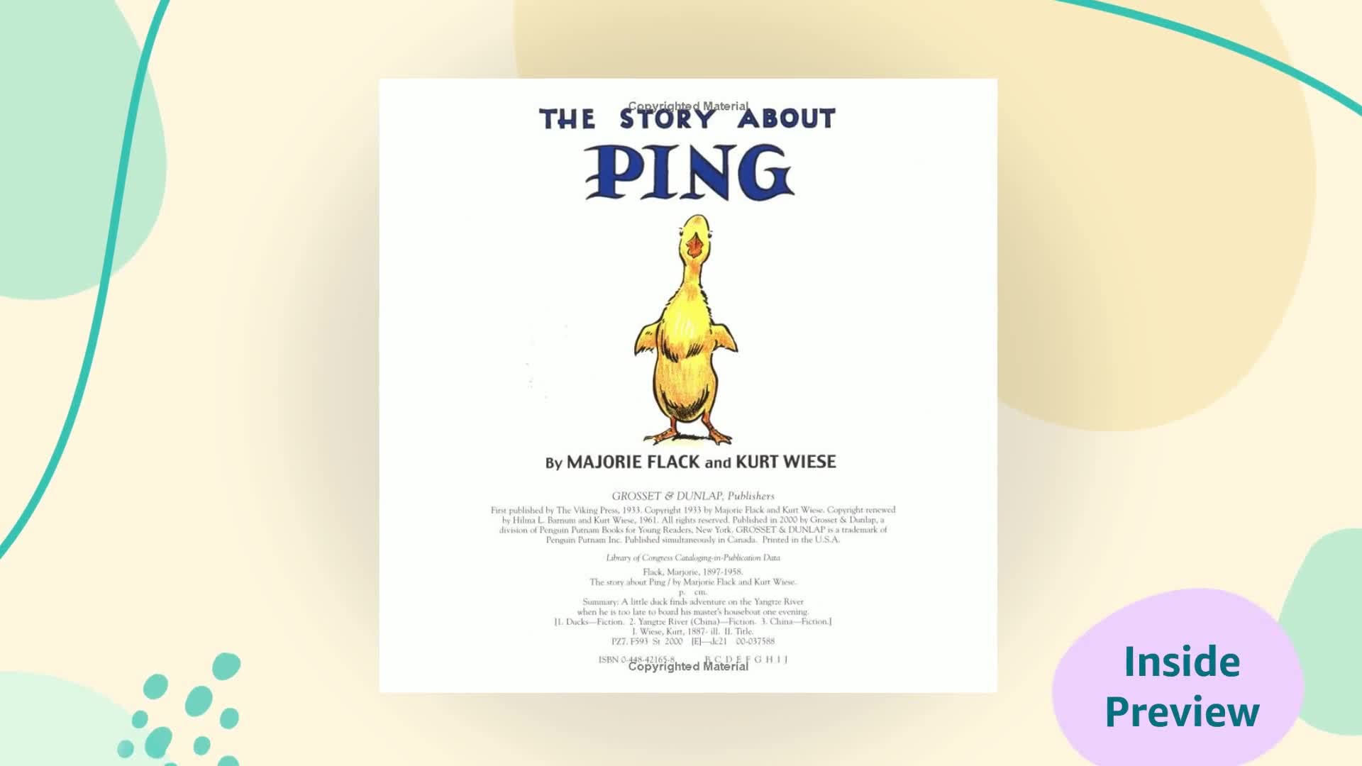 The Story About Ping - Classic Children's Book About a Duck's Adventure on the Yangtze River | Perfect for Bedtime Stories & Early Reading