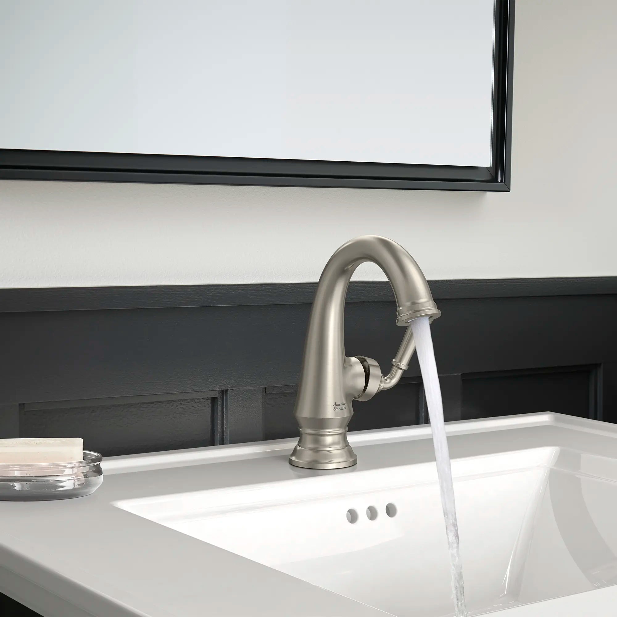 Delancey® Single Hole Single Handle Bathroom Faucet 1.2 GPM/4.5 LPM - Modern Water-Saving Bathroom Sink Faucet with Lever Handle - Perfect for Small Bathrooms, Powder Rooms & Vanities