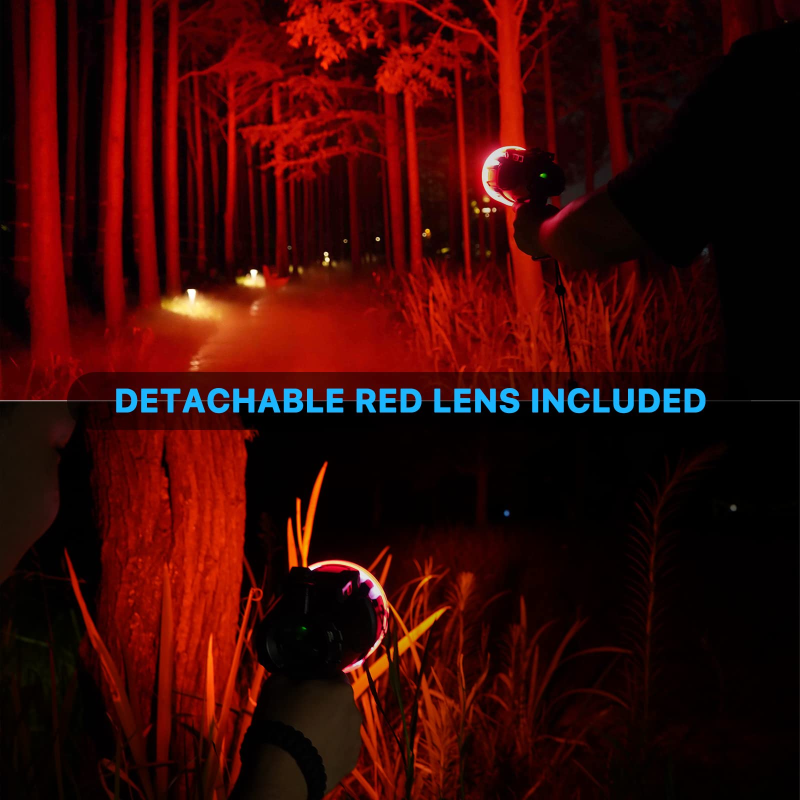 GOODSMANN 10000 Lumen Waterproof Rechargeable LED Marine Spotlight - Hunting Flashlight with EVA Carrying Case (Model 9903-C103-01A) | Perfect for Boating, Camping, Emergency & Outdoor Adventures