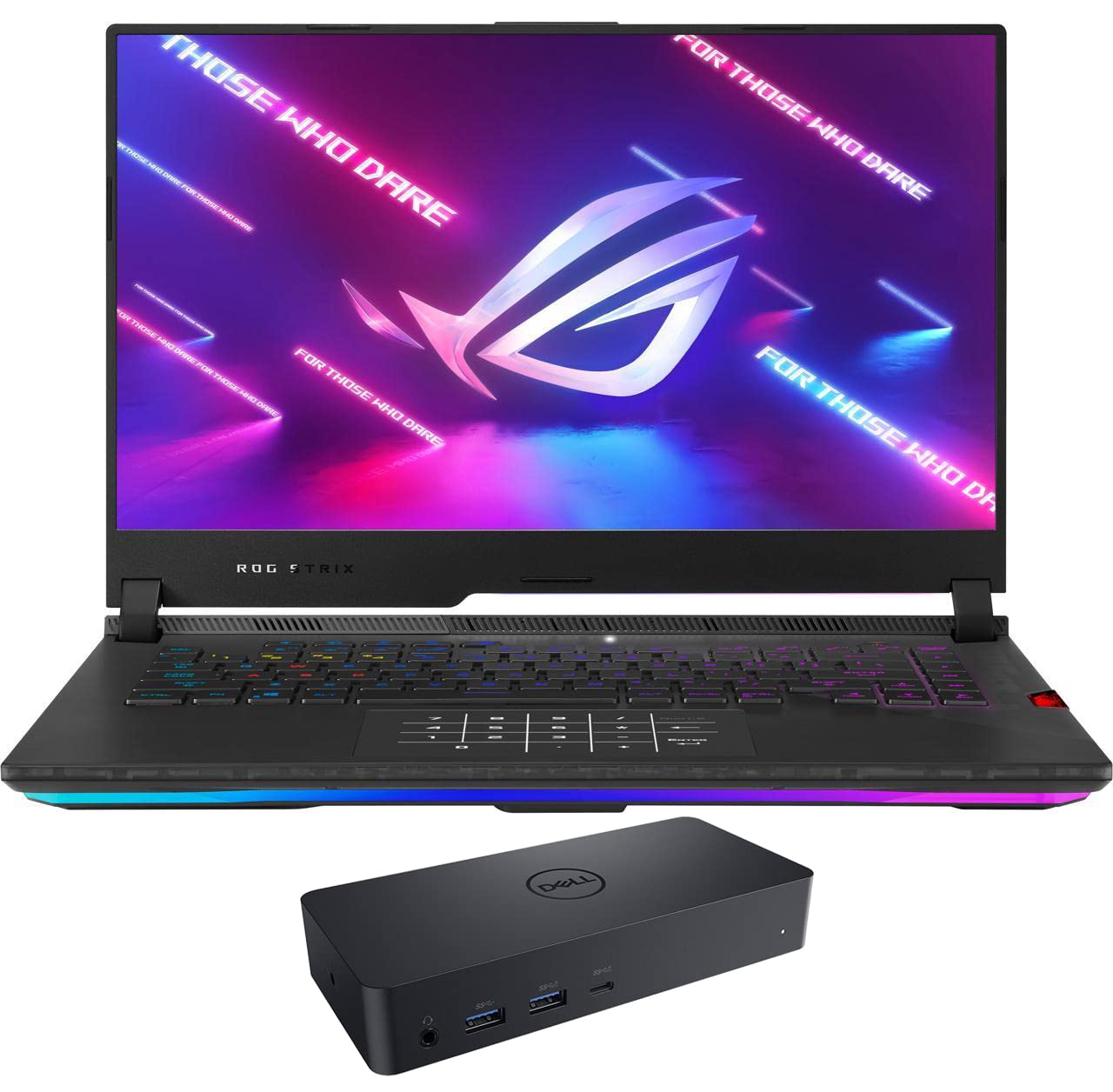 ASUS ROG Scar 15 Gaming Laptop - AMD Ryzen 9 5900HX, 32GB RAM, 8TB SSD (2x4TB PCIe), NVIDIA RTX 3080, 15.6