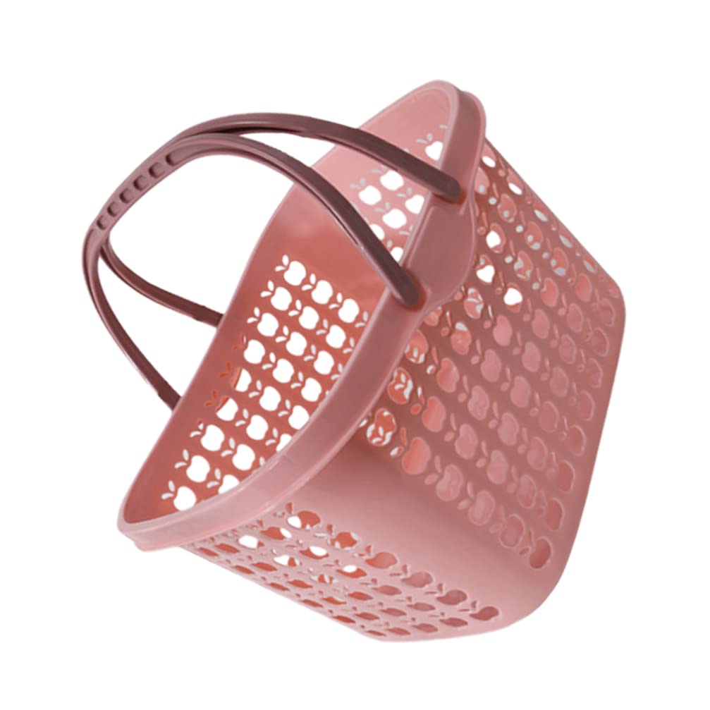 Plastic Shopping Basket - Multipurpose Storage Basket for Fruits, Snacks, Sundries & Household Items | Durable Desktop Organizer for Kitchen, Supermarket & Office Use