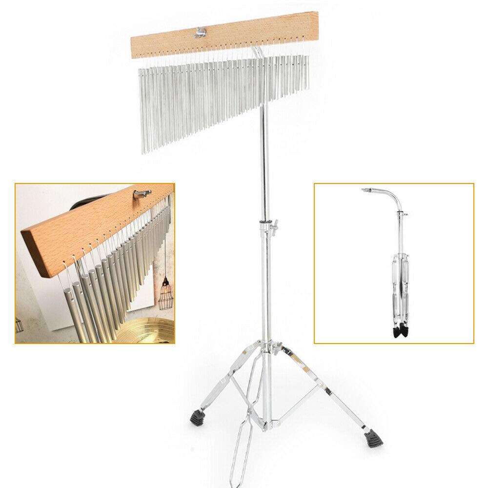 36-Tone Bar Musical Instrument Set with Tripod & Chime Stick - Professional Wind Chimes for Music Performances, Chorus, Bars & Outdoor Decor - Large Handcrafted Percussion Bells for Garden, Patio & Meditation Spaces