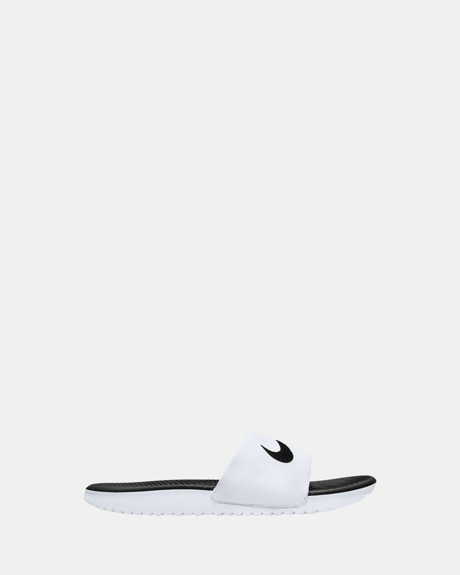 Kawa Slides for Men and Women - Comfortable White & Black Slide Sandals for Indoor, Outdoor, and Beach Wear
