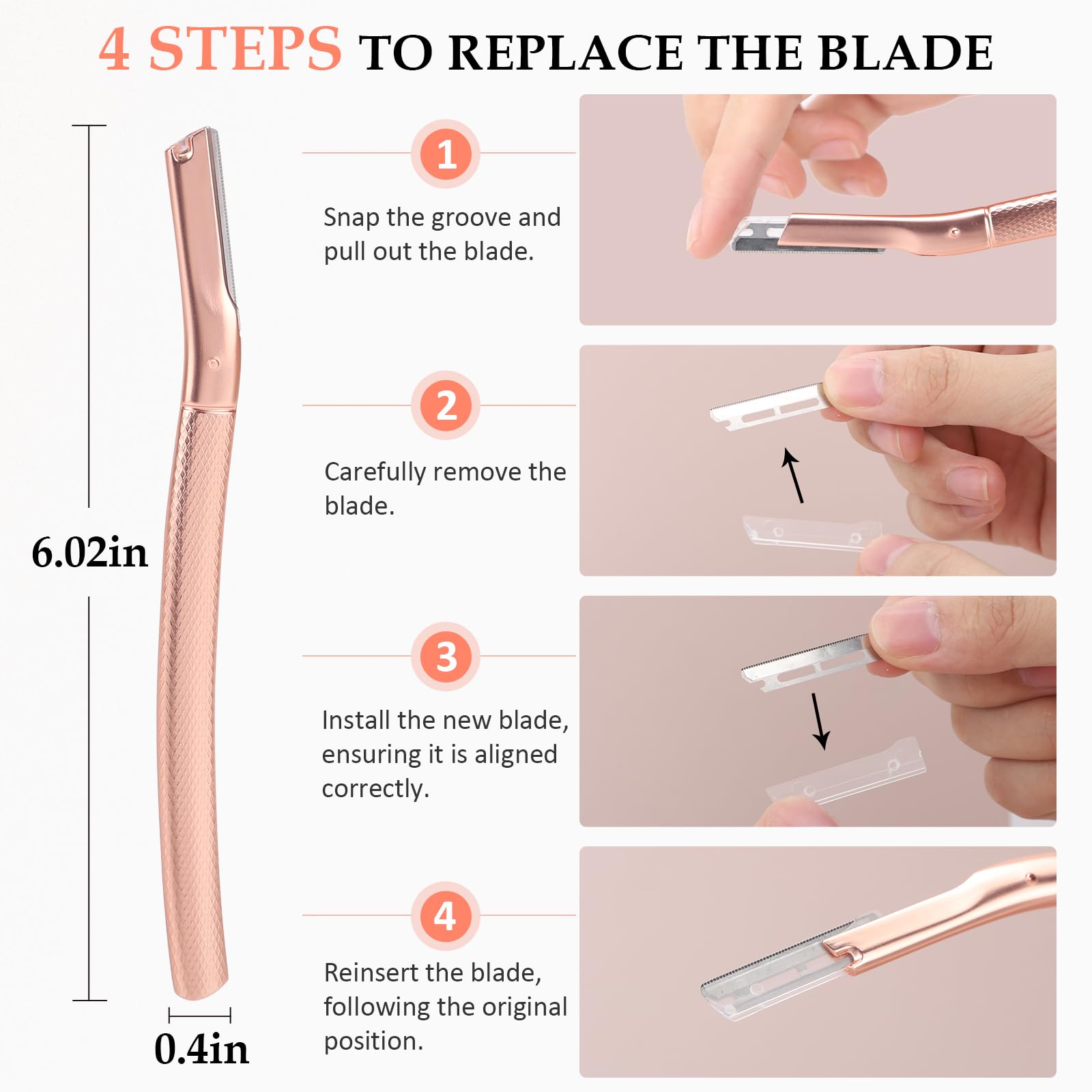 Best Pink Bikini Trimmer & Eyebrow Razor for Women - Painless Hair Removal for Sensitive Skin | Perfect for Travel, Gym & Beach Prep