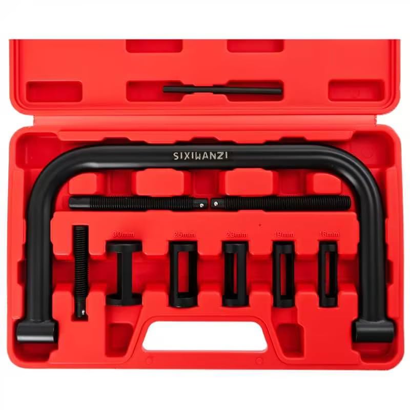 10PCS Valve Spring Compressor Tool Kit - Professional Valve Spring Removal Tool for Car, Motorcycle, ATV & Small Engine Repair - Perfect for DIY Mechanics & Automotive Workshops