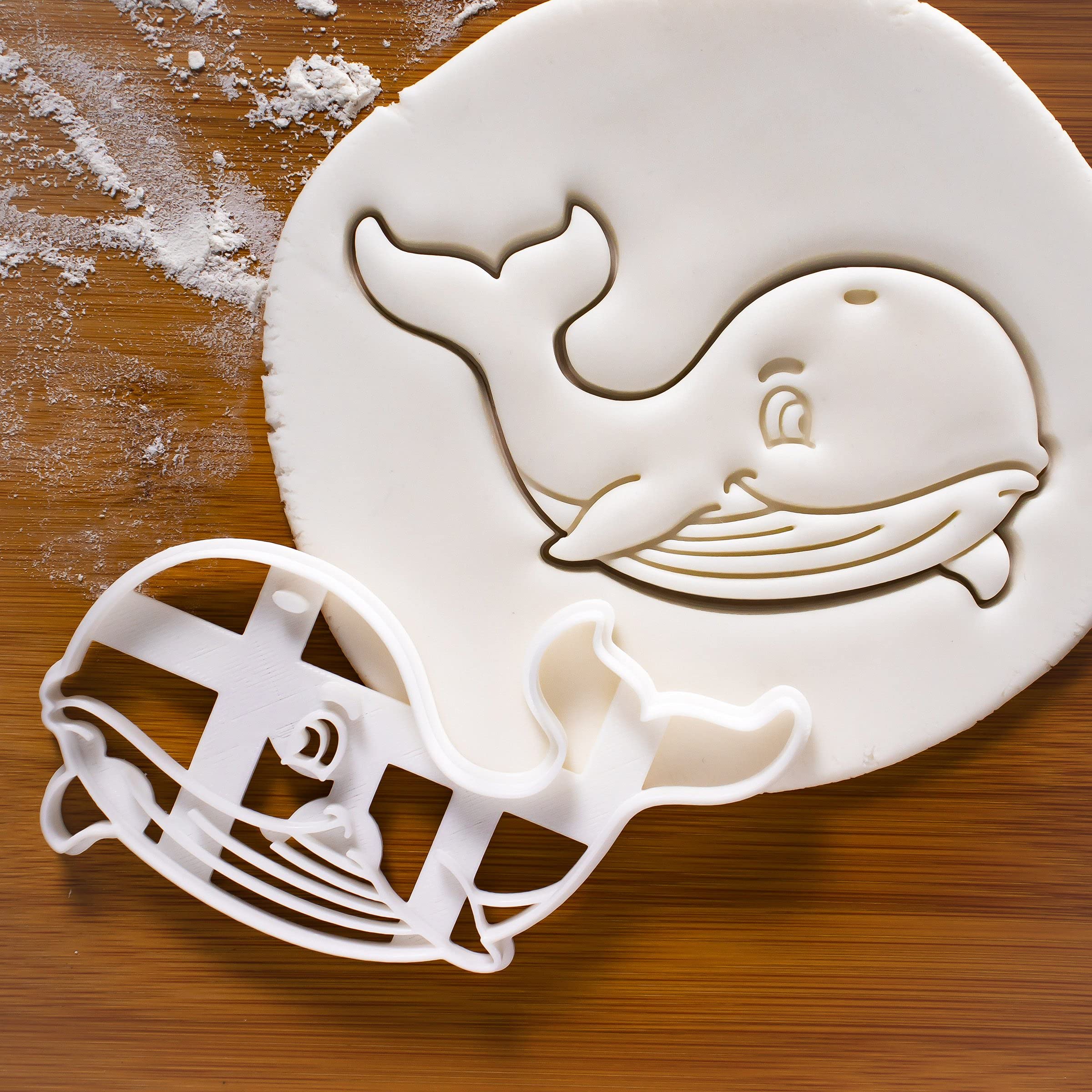 Whale-Shaped Cookie Cutter - Stainless Steel Baking Tool for DIY Cookies, Cakes & Pastries - Perfect for Birthday Parties, Baby Showers & Holiday Baking - Bakerlogy