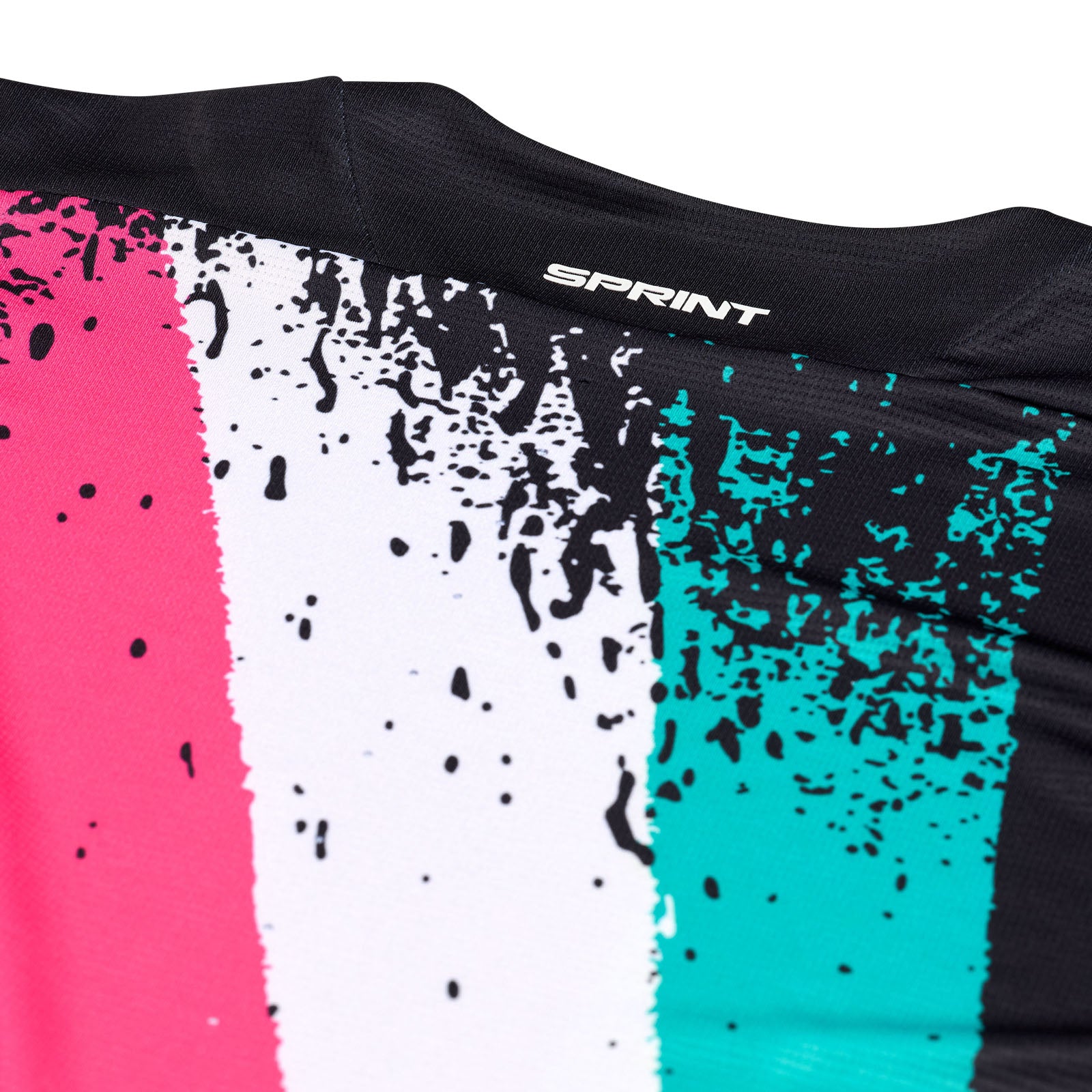 Men's Sprint Cycling Jersey Full Zip Black - Breathable & Moisture-Wicking for Road Biking & Training
