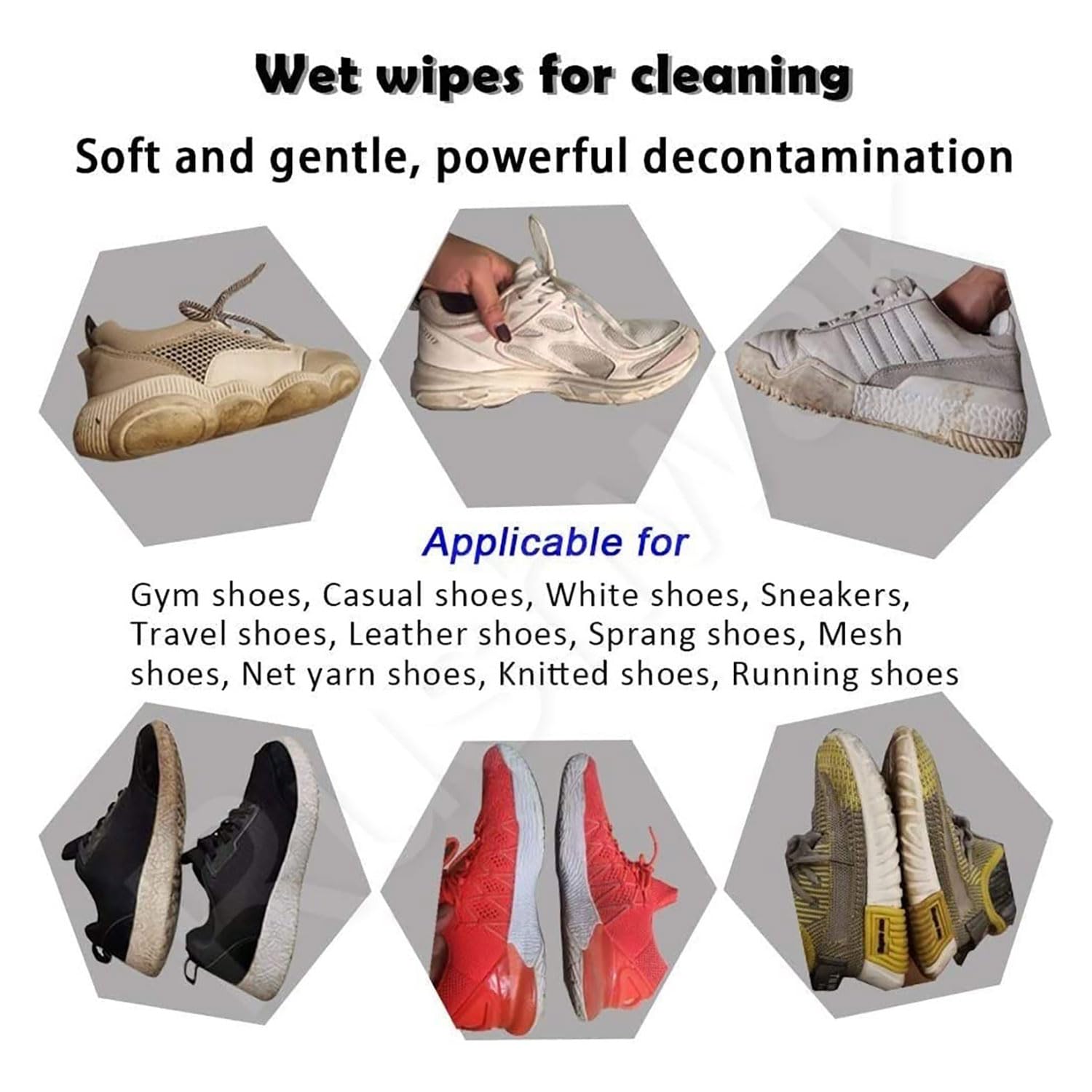 ALOUD CREATIONS Natural Sneaker & Shoe Cleaner Wipes - 80 Count Pack | Instant Cleaning Wipes for Shoes, Sneakers & Footwear | Removes Dirt, Stains & Odors | Perfect for Gym, Travel & Everyday Use