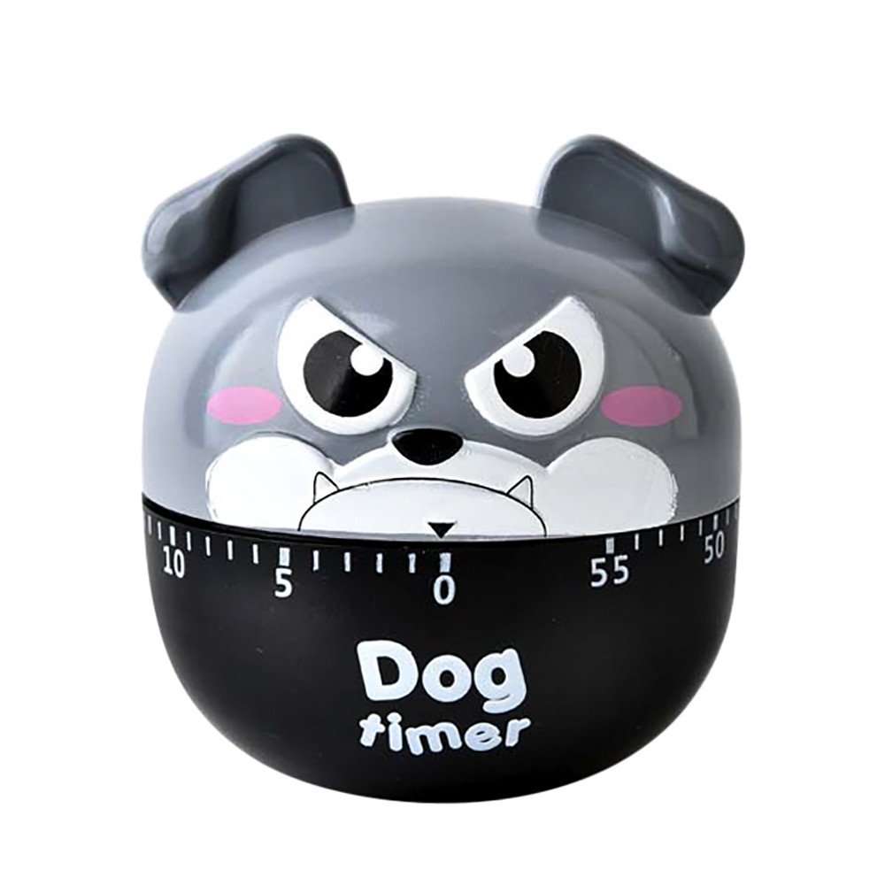 Collectible Kitchen Timer for Pets - Fun Cooking Gadget for Dogs, Large Classroom Timer for Dining & Bar (Grey, One Size) - Perfect for Baking, Teaching & Pet Training