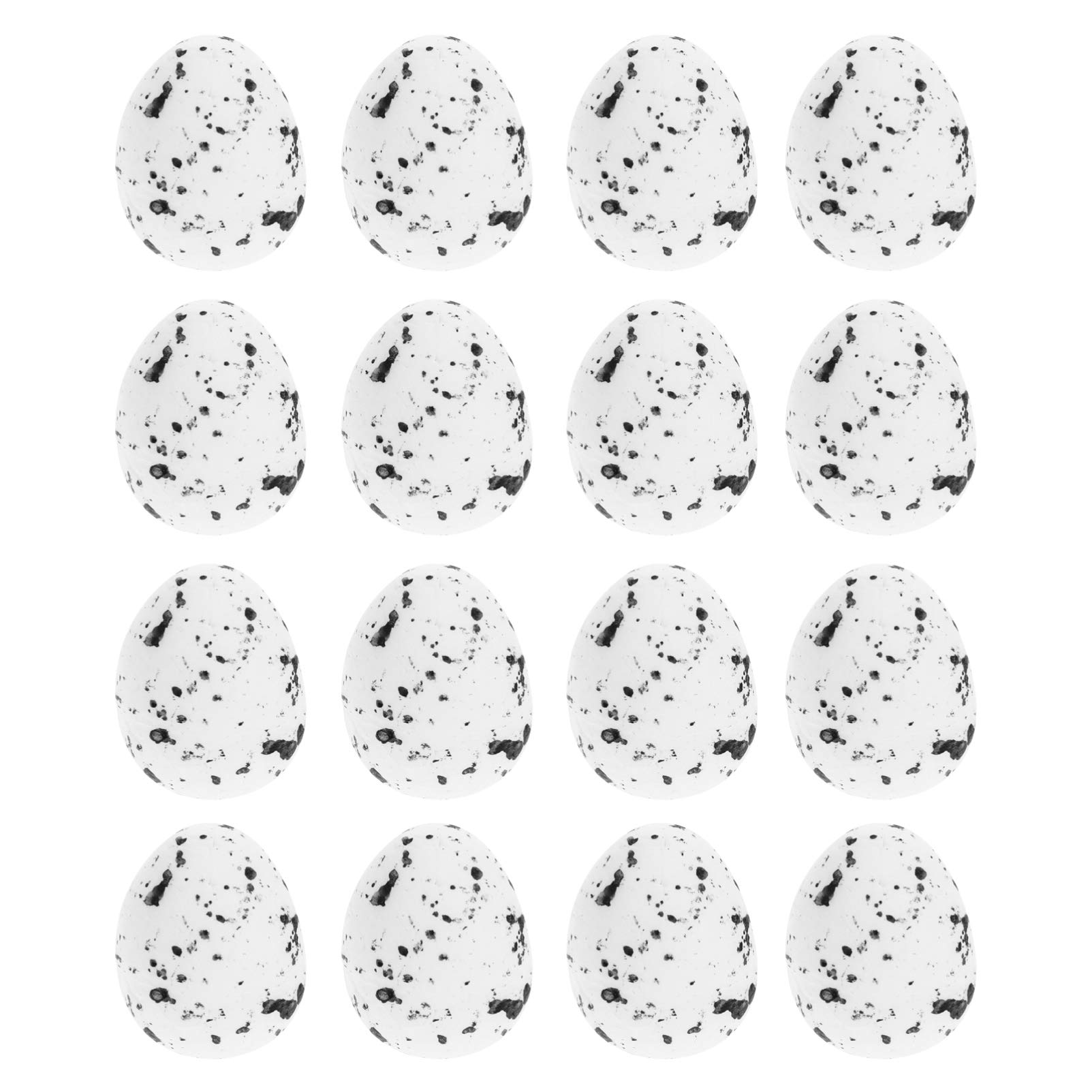 100pcs White Foam Easter Eggs Decorations - 1.8CM Fake Artificial Bird Eggs for DIY Crafts, Party, Home Decor, Wedding & Photo Props - Perfect for Easter Celebrations, Spring Decor, and Kids' Craft Projects