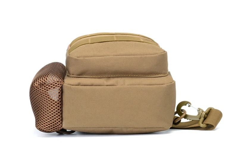 Portable Hiking & Travel Sling Shoulder Bag - MOLLE Chest Pack for Men - Outdoor Sports Bottle Pouch - Camping Hunting Fishing Backpack - Perfect for Hiking, Travel & Outdoor Adventures