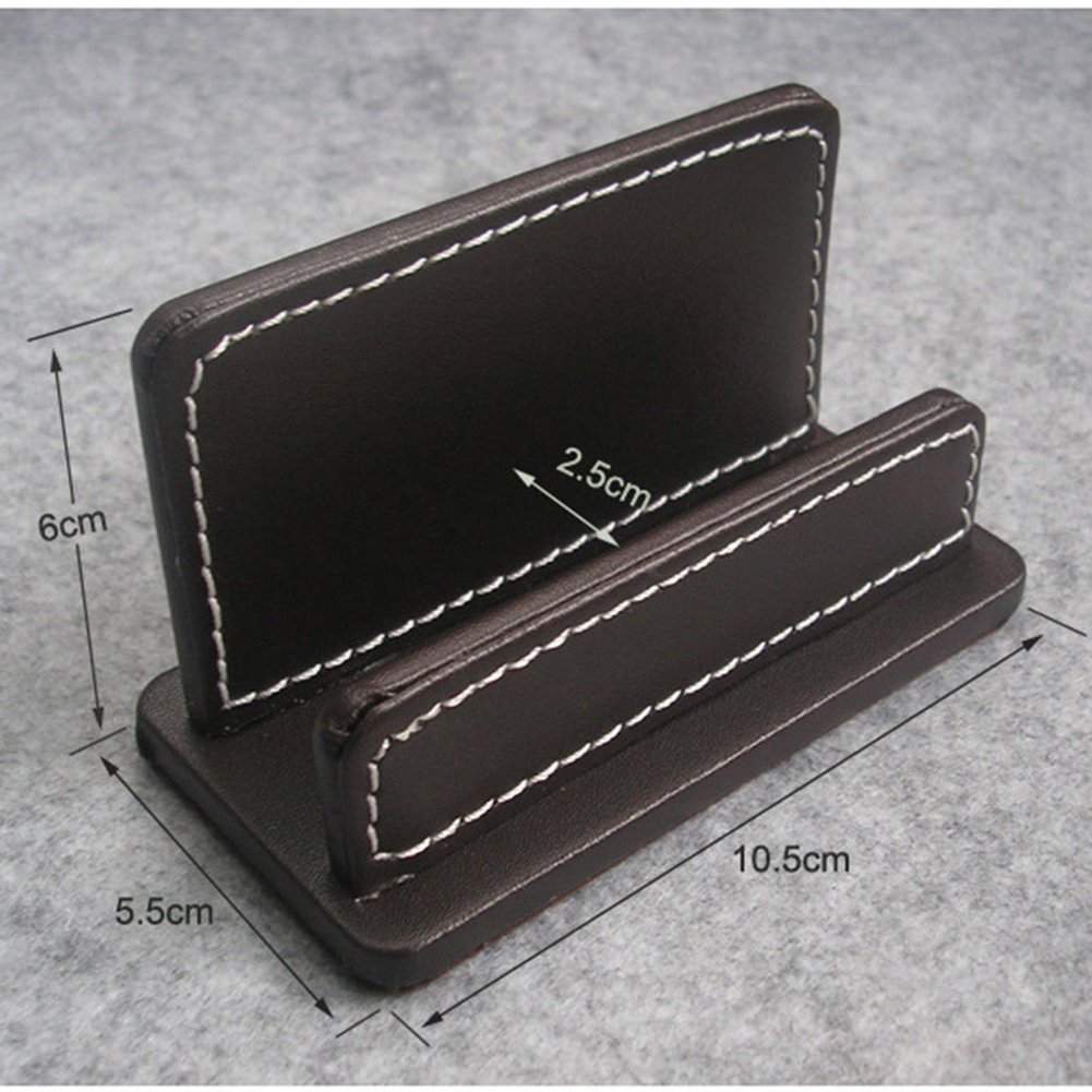 KINGFOM 3-Piece PU Leather Desk Organizer Set - Tissue Holder, Pen Cup & Business Card Stand - Stylish Office Supplies for Workspace Organization | Perfect for Home Office, Study Desk & Professional Workspace