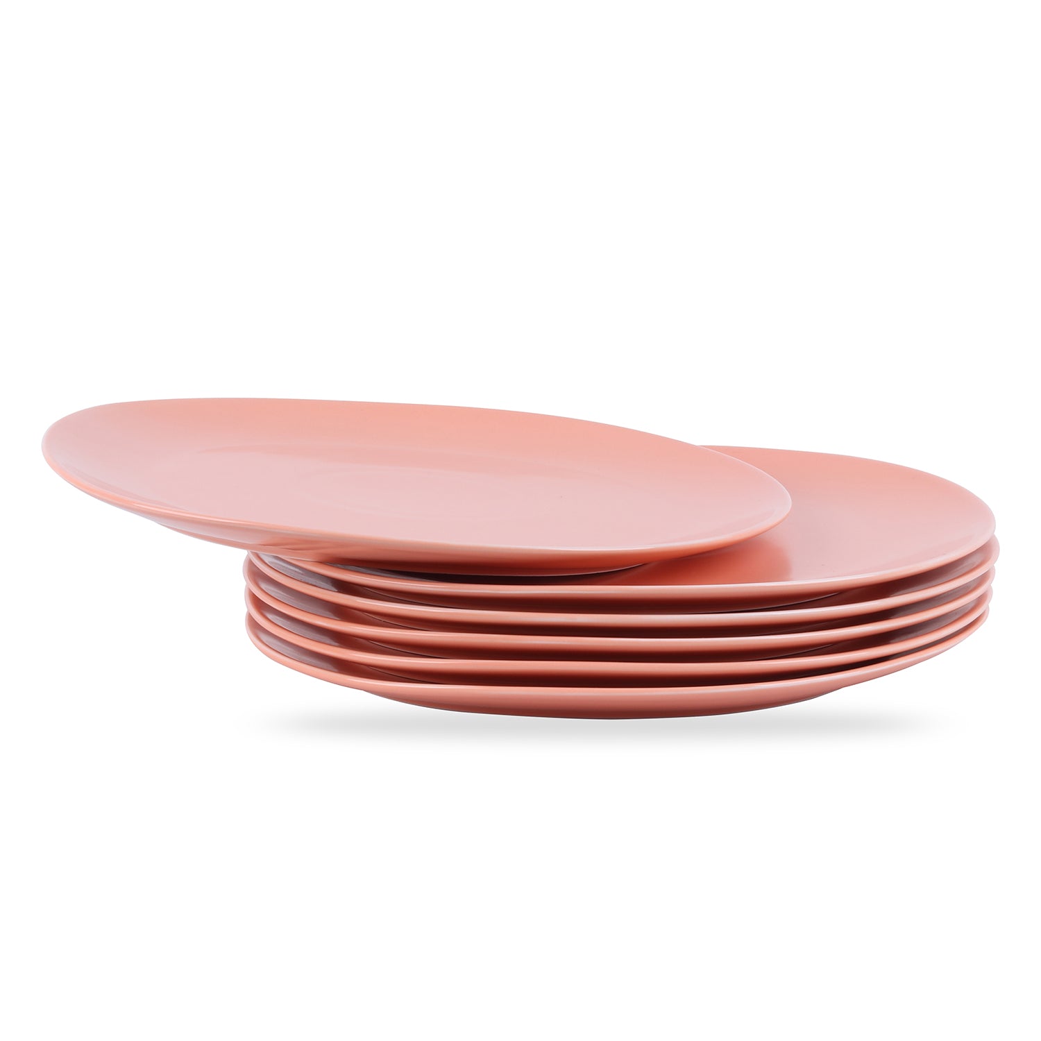 Delilah Porcelain Dinner Plate Set - 6-Piece Elegant Bone China Plates for Fine Dining, Parties & Home Decor