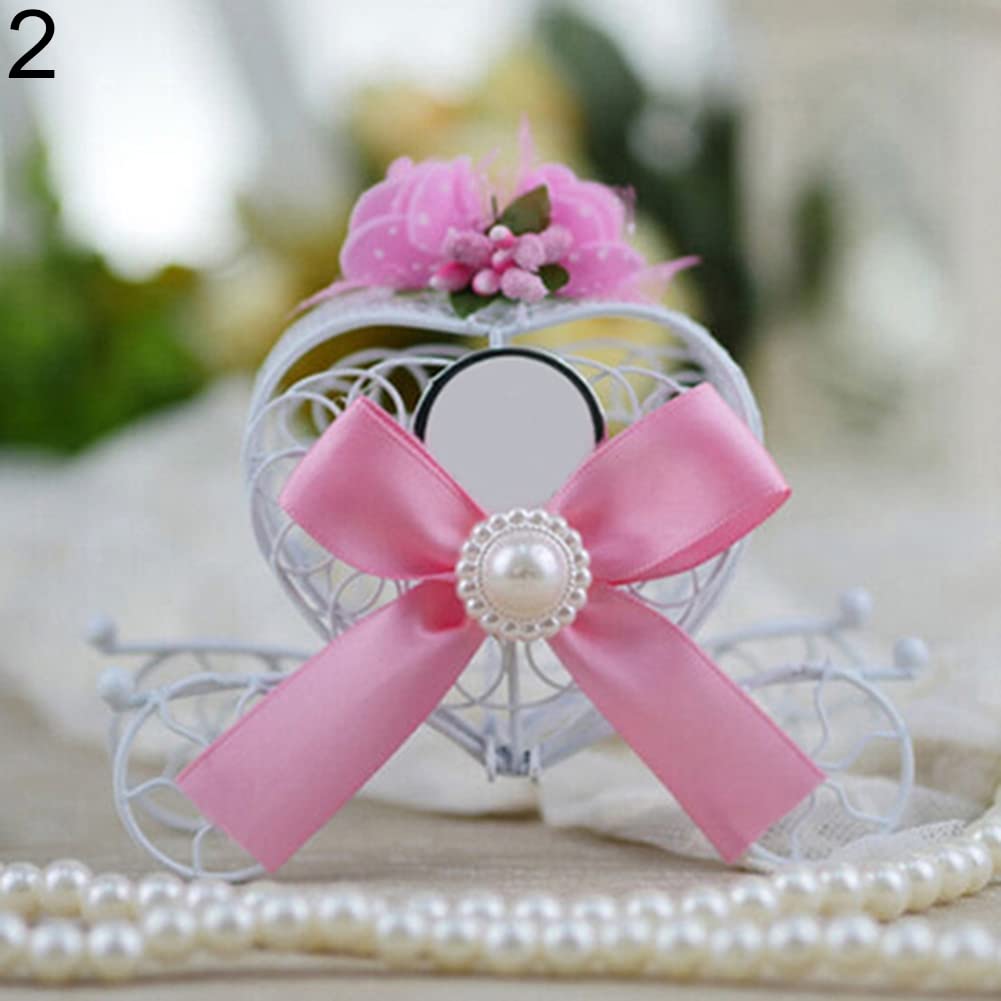 Pink Heart-Shaped Carriage Wedding Favor Box - Elegant Chocolate & Candy Holder for Baby Showers, Weddings, Birthdays - Perfect for Romantic Party Decorations & Sweet Table Displays