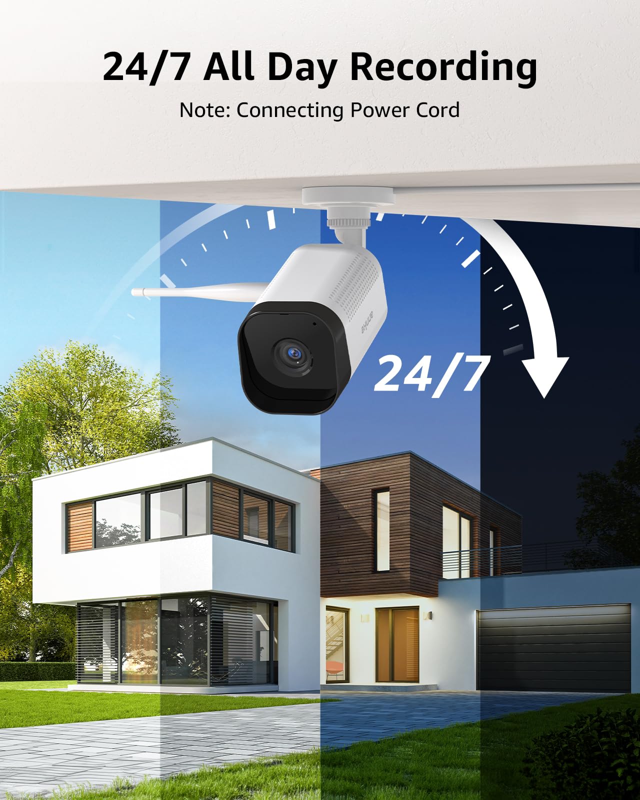 **ANNKE 5MP Wireless Outdoor Security Camera System - Expandable 16CH 8MP NVR with 4Pcs 5MP WiFi Cameras, 2TB HDD, Two-Way Audio, Human Detection, IP66 Weatherproof - Ideal for Home, Office & Business Surveillance**