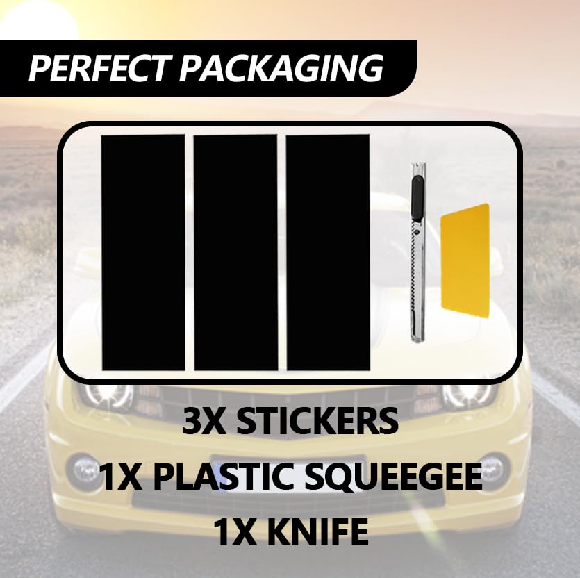 3PCS Matte Black Vinyl Car Wrap Emblem Overlay Kit - DIY Decals for Chevy Bowtie Logo & Universal Vehicle Emblems | Easy Installation, Durable Adhesive | Perfect for Car Customization, Auto Detailing & Personalization Projects