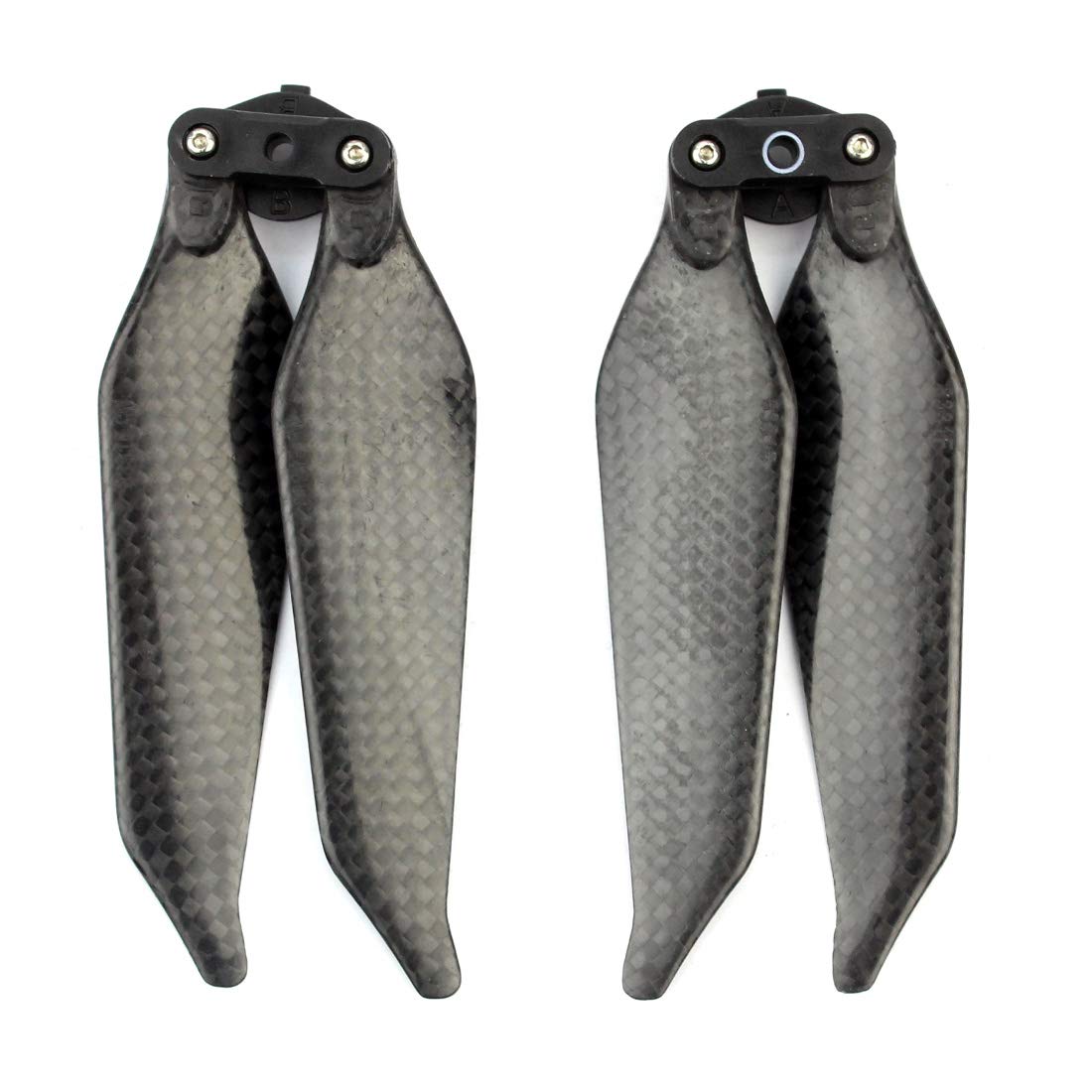 Carbon Fiber Propellers 8331 - 2 Pairs Low Noise Foldable 2Blade & 3Blade CW/CCW Props Compatible with DJI Mavic Pro & Platinum - Perfect for Aerial Photography and Drone Racing