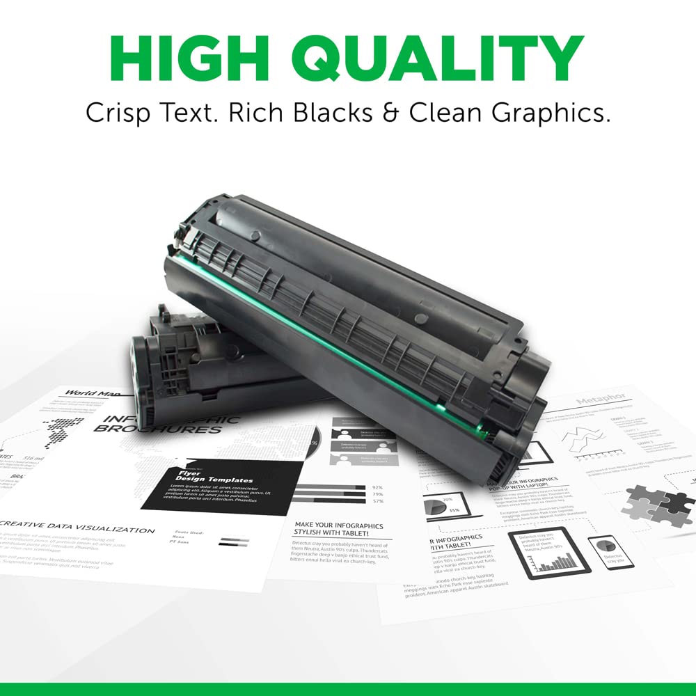 High Yield Clover Remanufactured Black Toner Cartridge Replacement for IBM 1872/1892 Printers | Office & Home Printing Solution