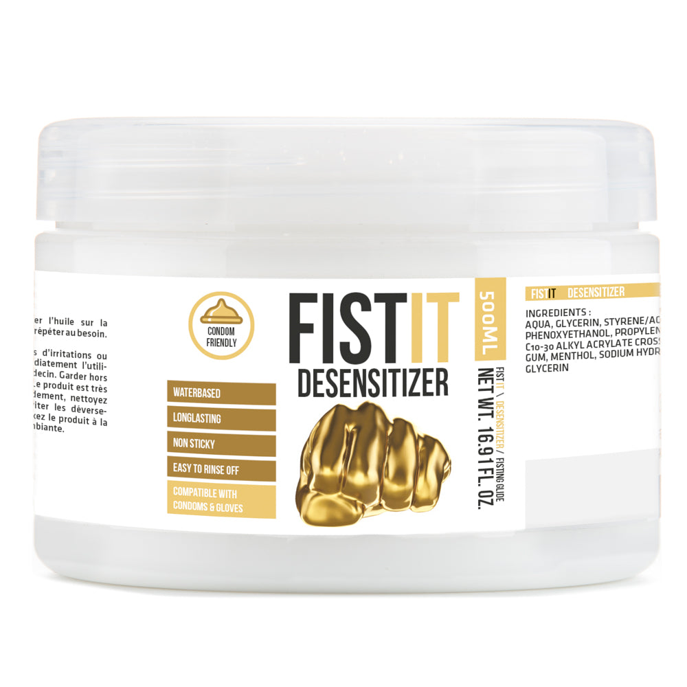 Fist It Water-Based Desensitizer Lubricant - Long-Lasting & Hypoallergenic for Enhanced Pleasure - Perfect for Sensitive Skin & Intimate Use