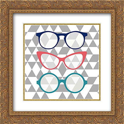 Gold Ornate Wood Frame with Double Matting