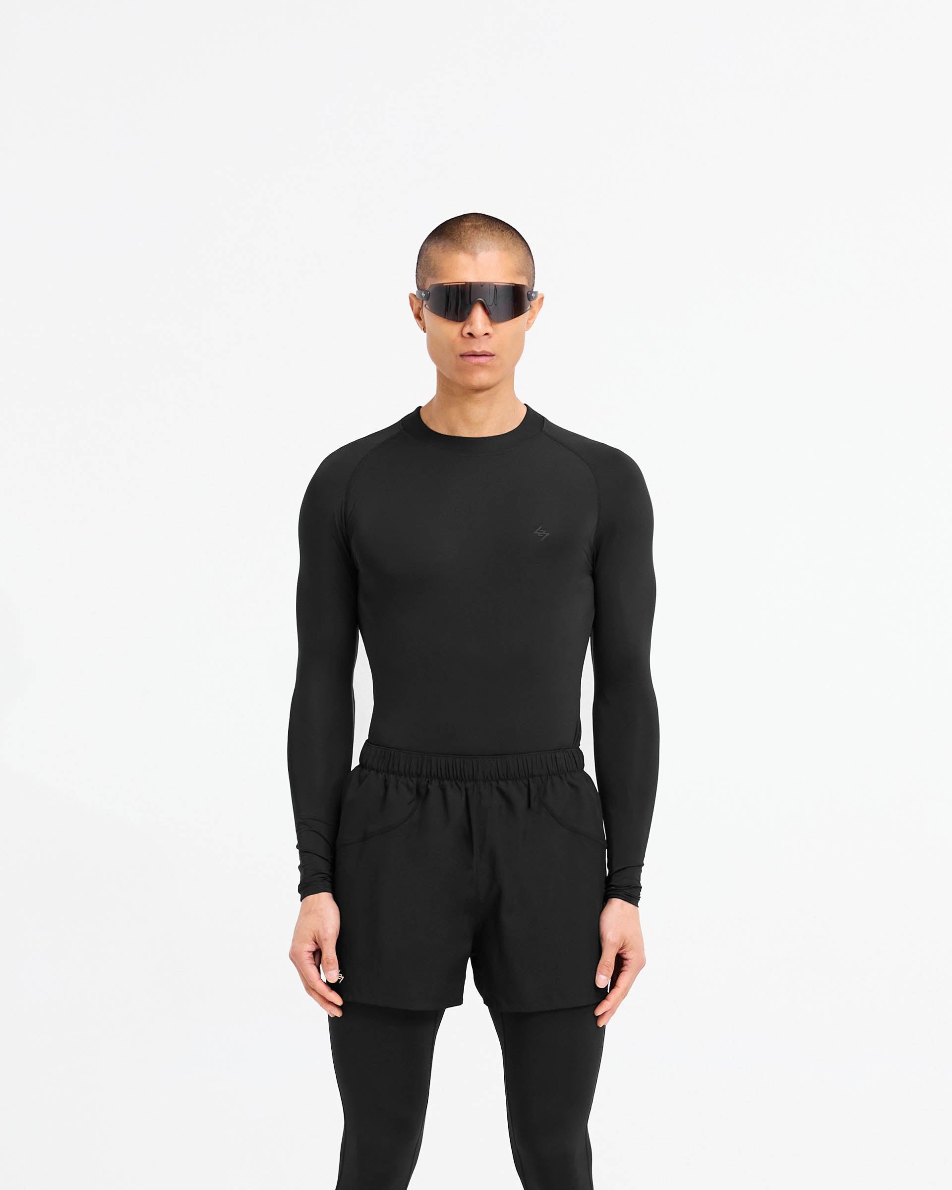 247 Compound Long Sleeve T-Shirt for Men - Comfortable & Durable Black Workout Shirt - Gym, Running & Outdoor Activities