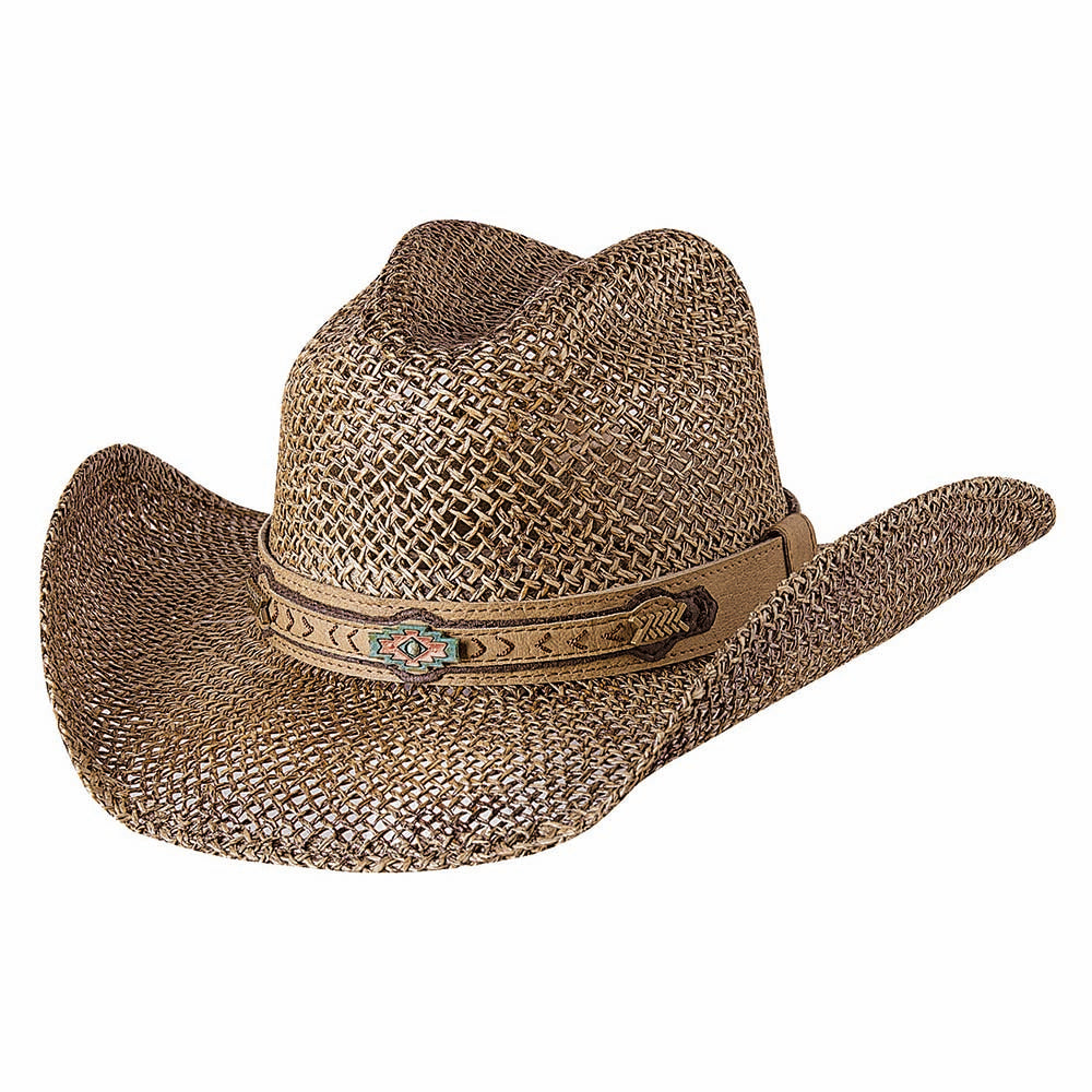 Premium Bullhide Cut Above Straw Cowboy Hat - Western Style Sun Protection for Outdoor Ranchers & Country Music Fans