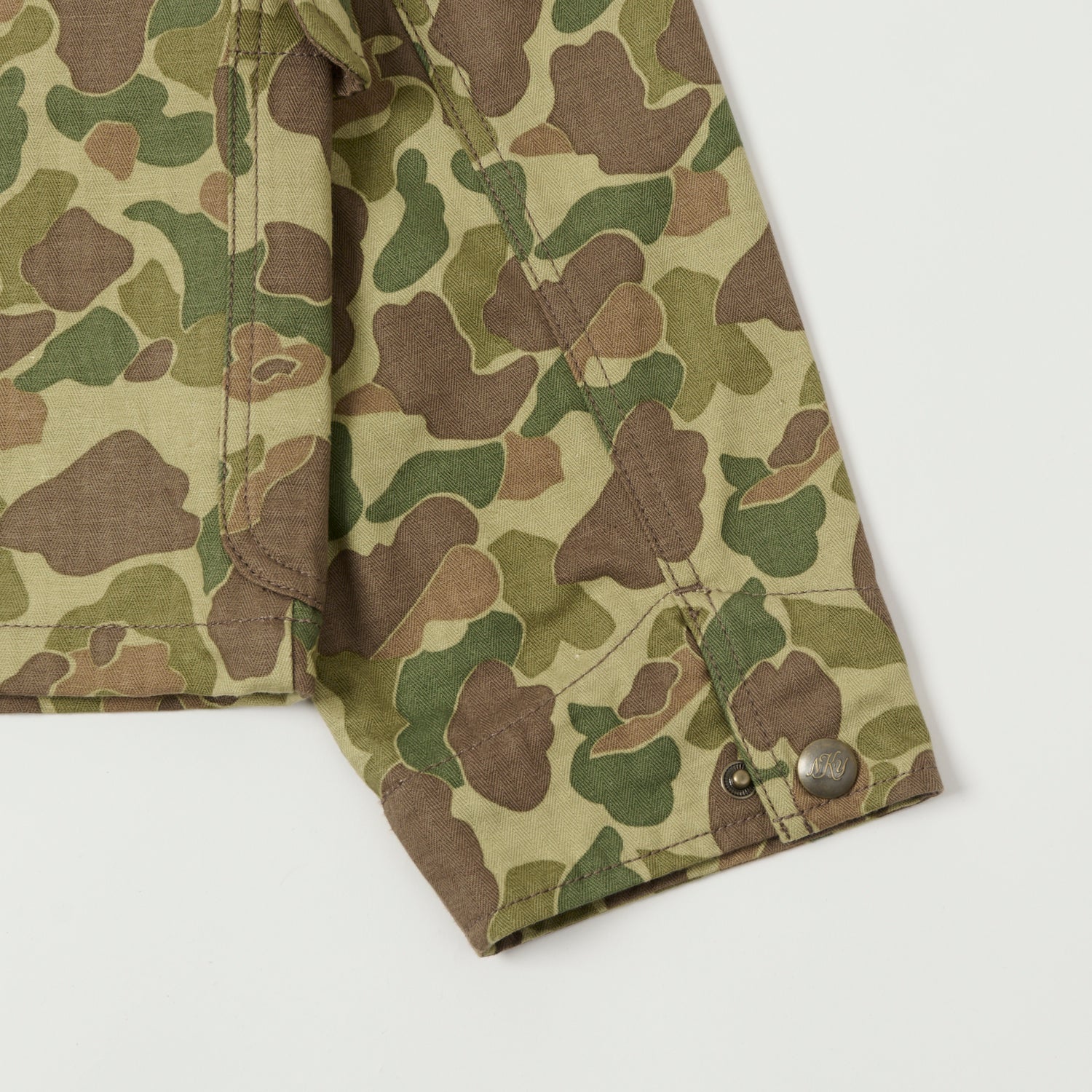 Knickerbocker Catskills HBT Duck Camo Hunting Coat - Waterproof & Durable Outdoor Jacket for Hunting, Fishing & Camping Adventures