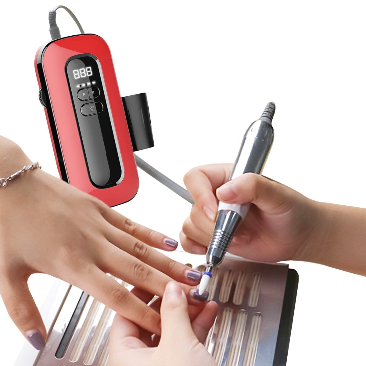 Professional 35000 RPM Nail Drill Machine (M9) - Electric Nail File for Salon & Home Manicure Pedicure - Perfect for Acrylic Nails, Gel Polish Removal & Nail Art Design