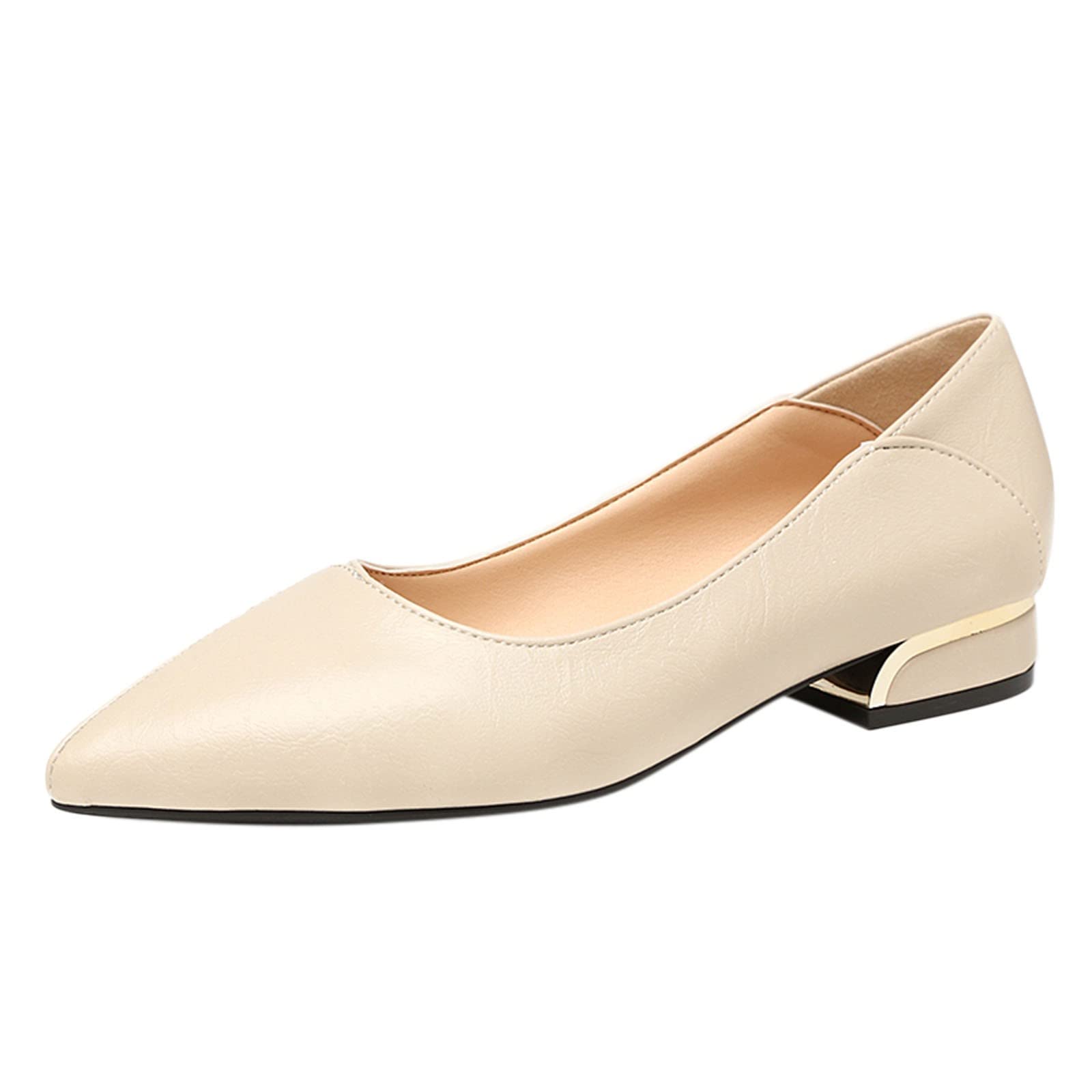 Slip Resistant Casual Shoes for Women - Comfortable Thick Heel Spring & Summer Walking Shoes | Perfect for Work, Travel & Daily Wear