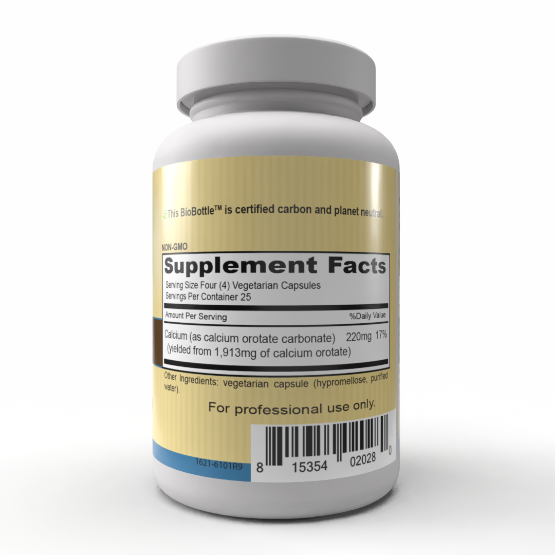 Calcium Orotate Supplement - 100 Vegetarian Capsules for Bone Health & Strength | Supports Strong Bones & Joints | Ideal for Active Lifestyles & Senior Wellness