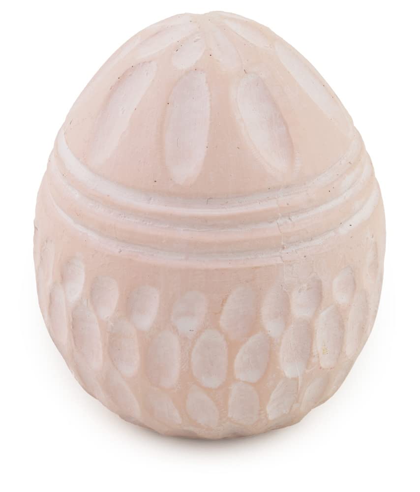 Easter Egg Tabletop Decorations - Set of 6 Pastel Carved Eggs for Spring Home Decor, Easter Party Centerpiece, and Holiday Table Setting | Boston International