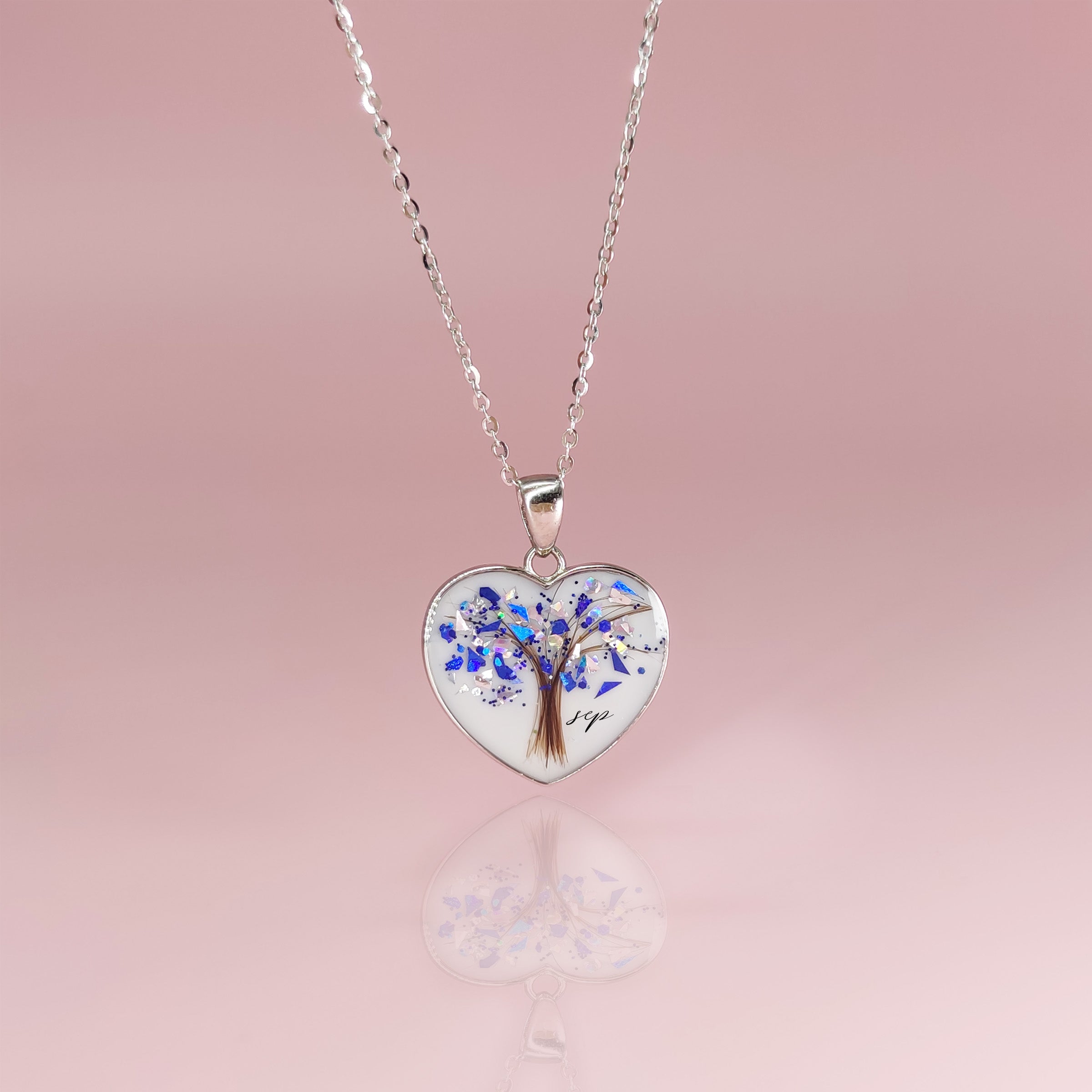 LifeTree: Heart Shaped Breastmilk & Baby Hair Gold Necklace - Keepsake Jewelry for Moms, Personalized Memorial Gift for New Mothers - Perfect for Baby Showers, Christenings & Cherished Memories