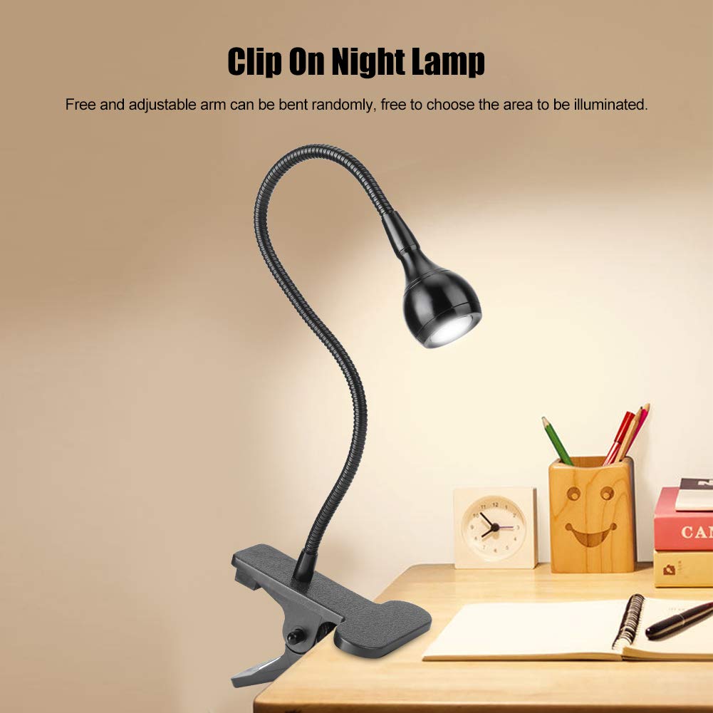 Yosoo USB LED Clamp Light - Adjustable Flexible Gooseneck Desk Lamp for Reading, Studying, Night Light | Perfect for Bedside, Office, Dorm Room & Home Use