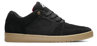 Es Accel Slim Sneakers - Black/Gum Colorway | Lightweight & Comfortable for Running, Walking & Casual Wear