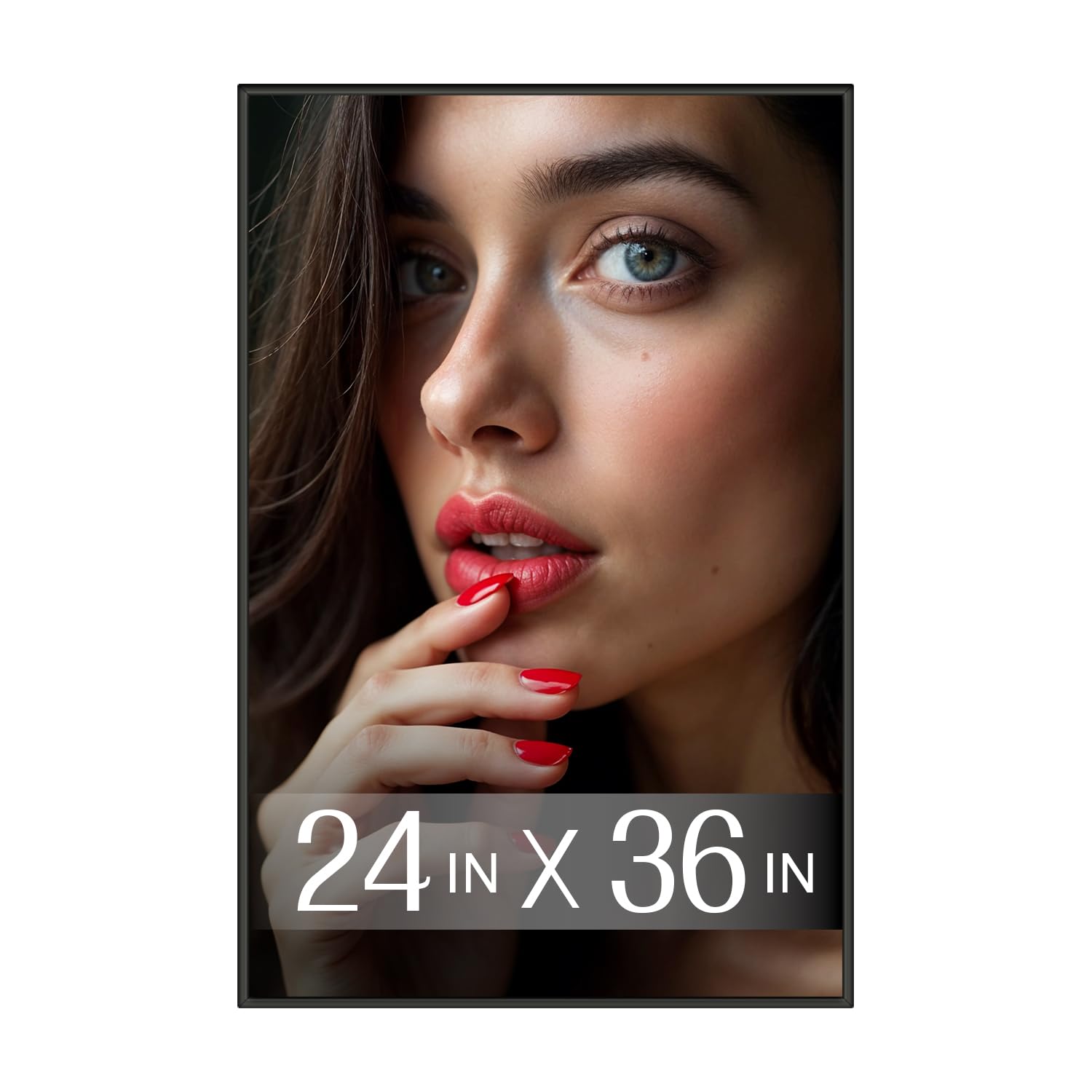 Plexon 24x36 Black Poster Frame - Large Wall Picture Frame for Photos, Artwork, and Gallery Displays - Perfect for Home, Office, and Classroom Decor