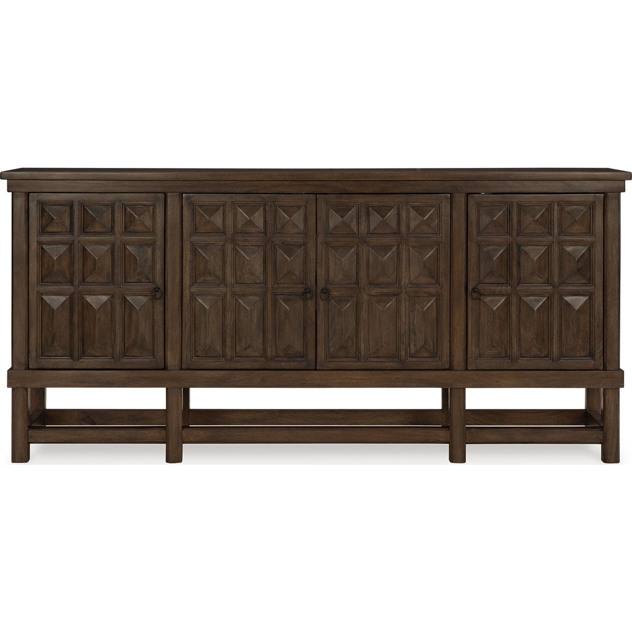 Braunell Accent Cabinet - Brown Wood Side Table for Living Room, Bedroom & Entryway | Stylish Storage Furniture for Home Decor