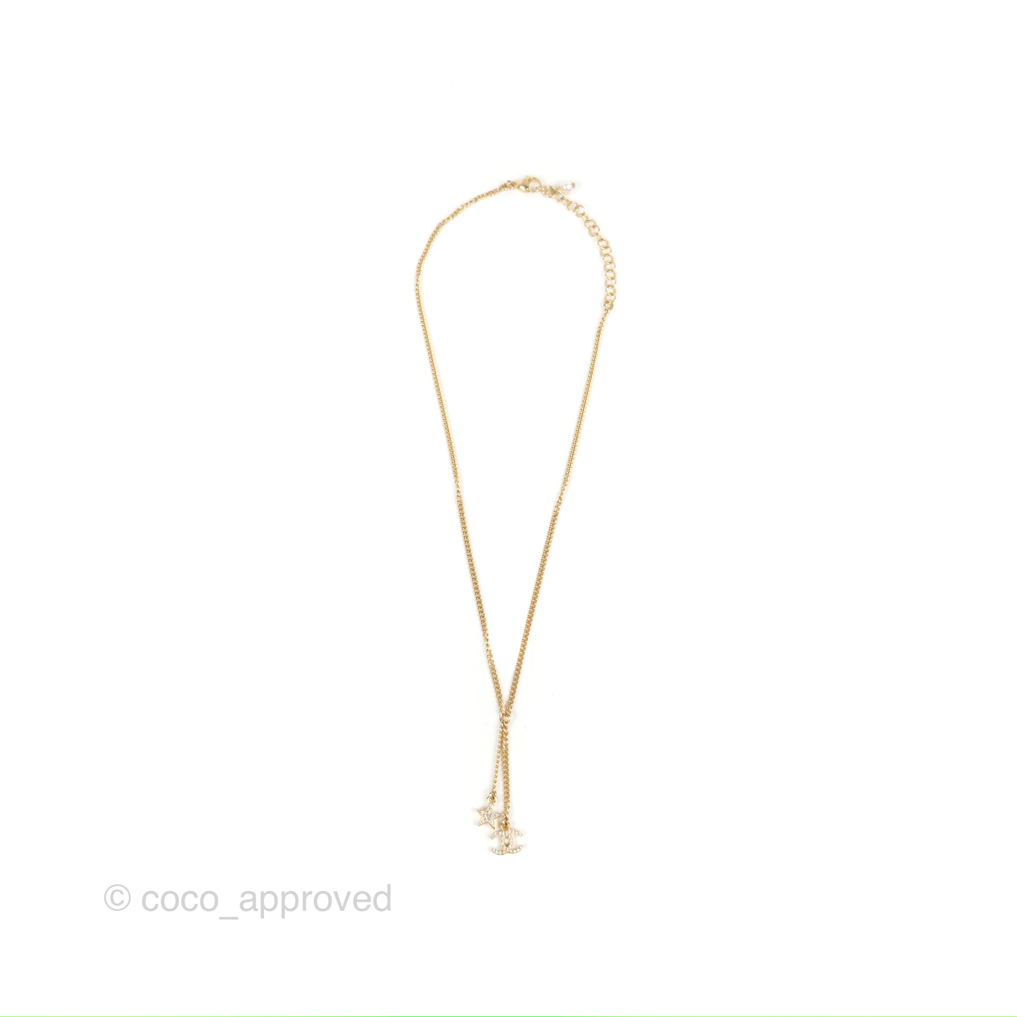 Chanel CC Star Pendant Necklace - 18K Gold Plated Fashion Jewelry for Women | Perfect for Parties, Weddings & Special Occasions