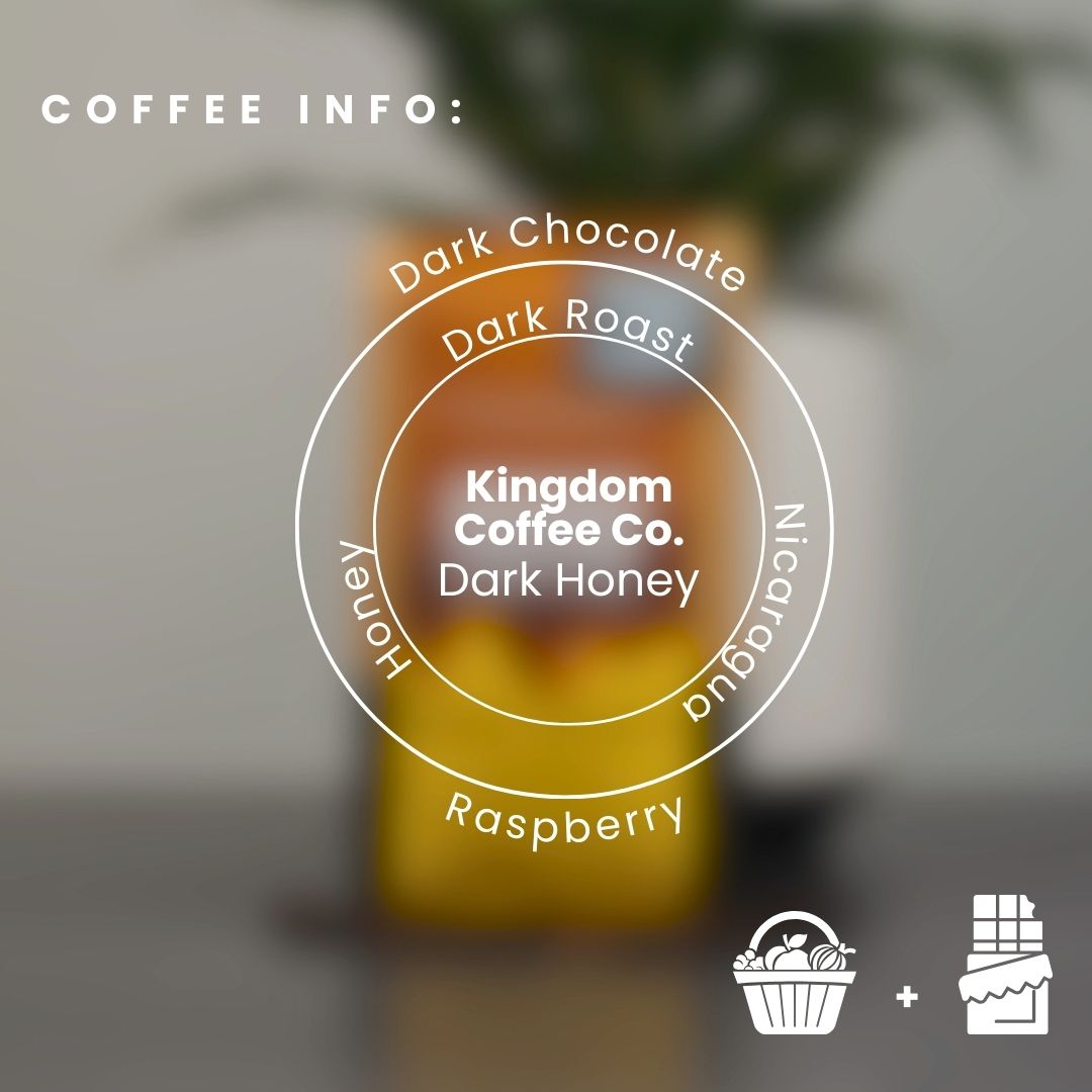 Premium Dark Honey Coffee Beans - 100% Arabica, Single Origin, Medium Roast - Perfect for Home Brewing, Office & Gifting