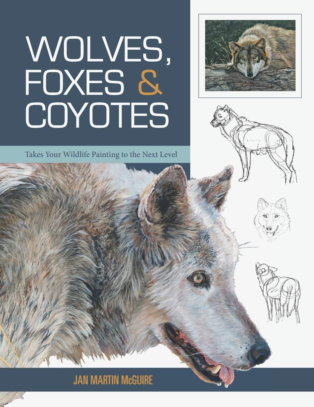 Wolves, Foxes & Coyotes Wildlife Painting Guide - Step-by-Step Tutorial for Beginners | Home Decor & Art Studio Projects