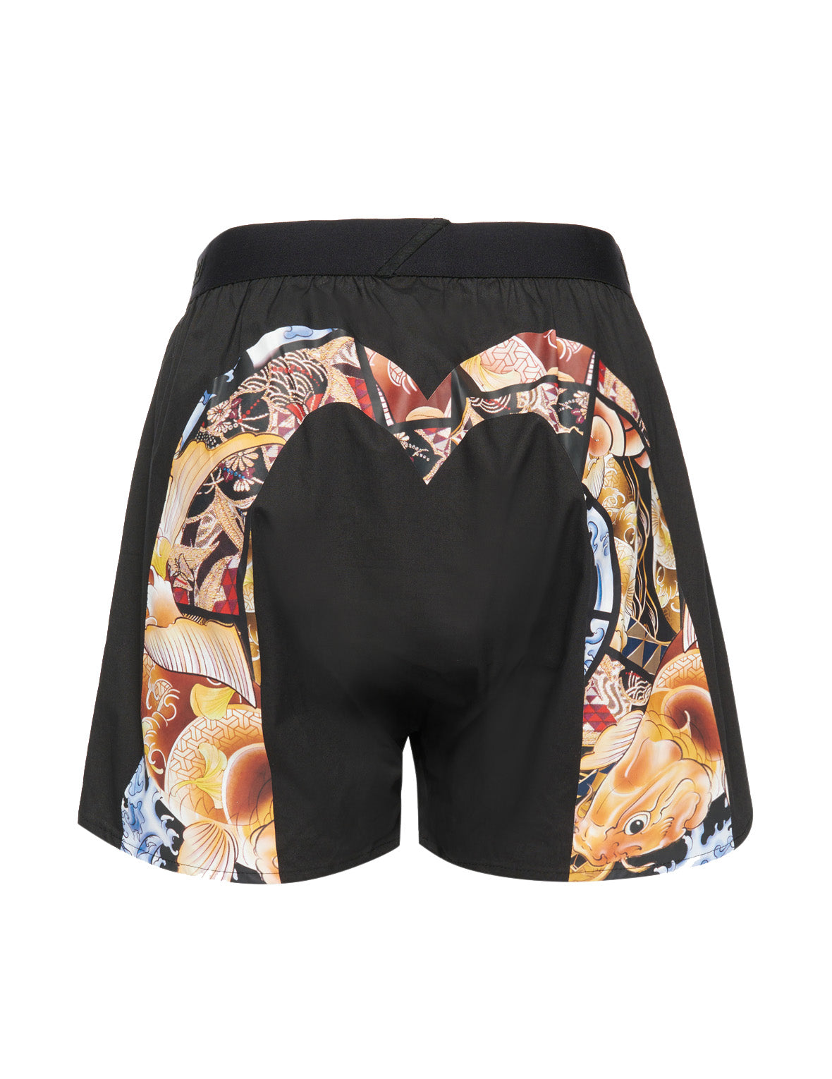 Japanese Koi Fish & Brocade Pattern Boxer Shorts for Men - Comfortable Cotton Underwear for Casual Wear, Lounge & Sleep