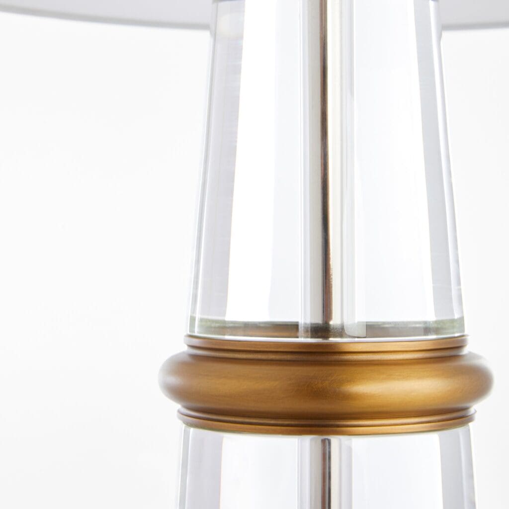Cyan Design 11713 Bellamy Table Lamp - Crystal & Brass Base - Elegant Home Decor for Living Room, Bedroom, or Office Lighting