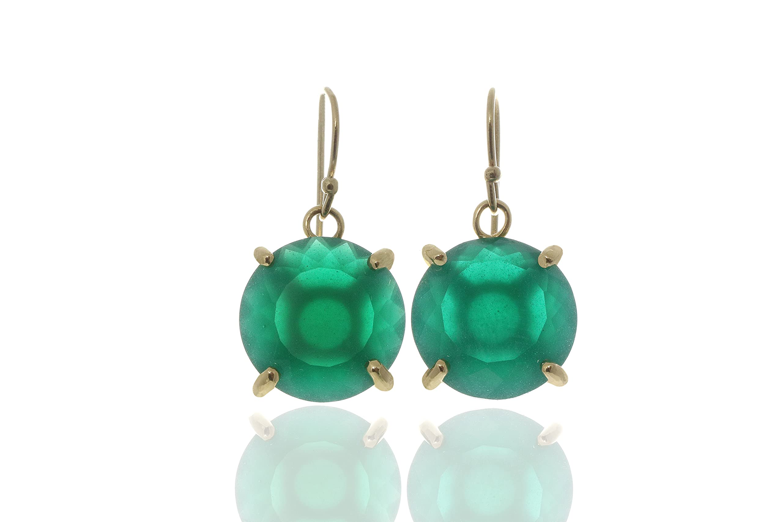 Anemone Drop Onyx Earrings - Handcrafted Vintage Crystal Dangle Earrings for Women | May Birthstone Statement Jewelry | Elegant Gift Box | Perfect for Weddings, Parties & Special Occasions