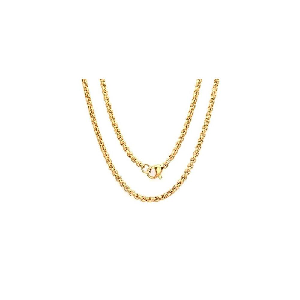 2.5MM Yellow Gold Popcorn Chain Necklace - .925 Sterling Silver 16-20 Inch Adjustable Length for Women - Perfect for Layering, Gift Giving & Everyday Wear