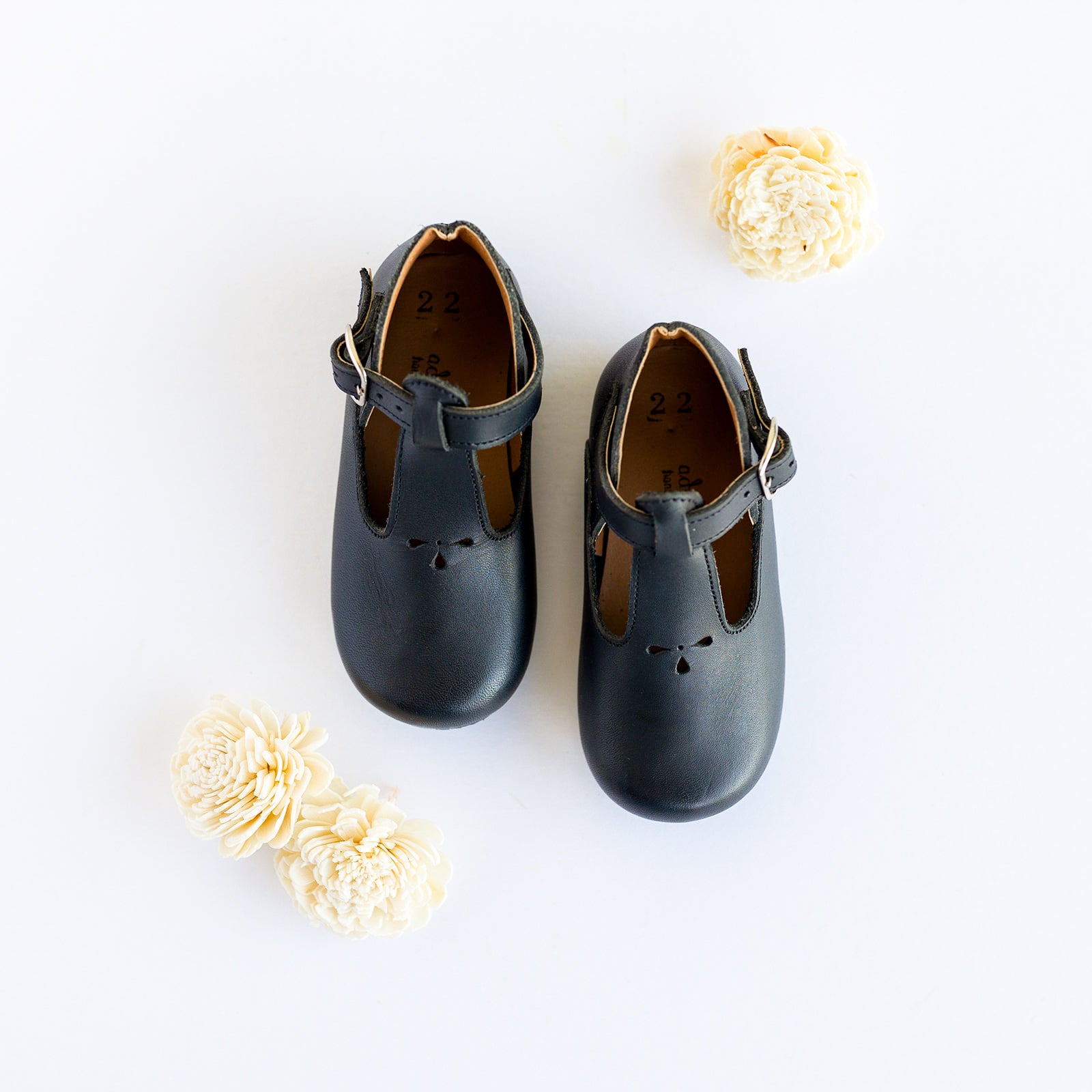 Black Dalia Genuine Leather Kids Shoes for Boys & Girls - Comfortable & Durable for School, Play & Special Occasions