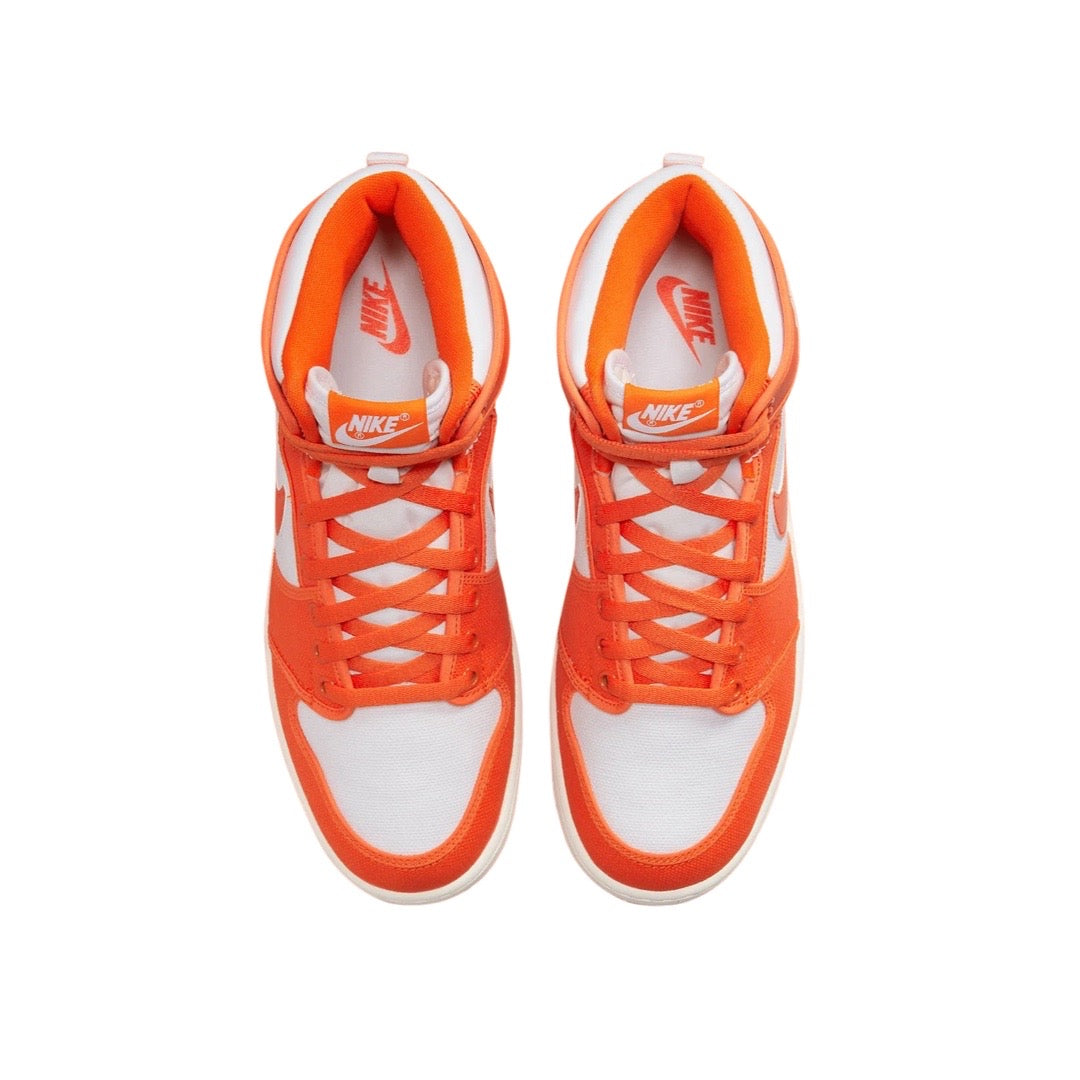 Air Jordan 1 High Retro KO Sneakers - Syracuse Orange & Sail White Colorway - Men's Basketball Shoes for Streetwear & Casual Outfits